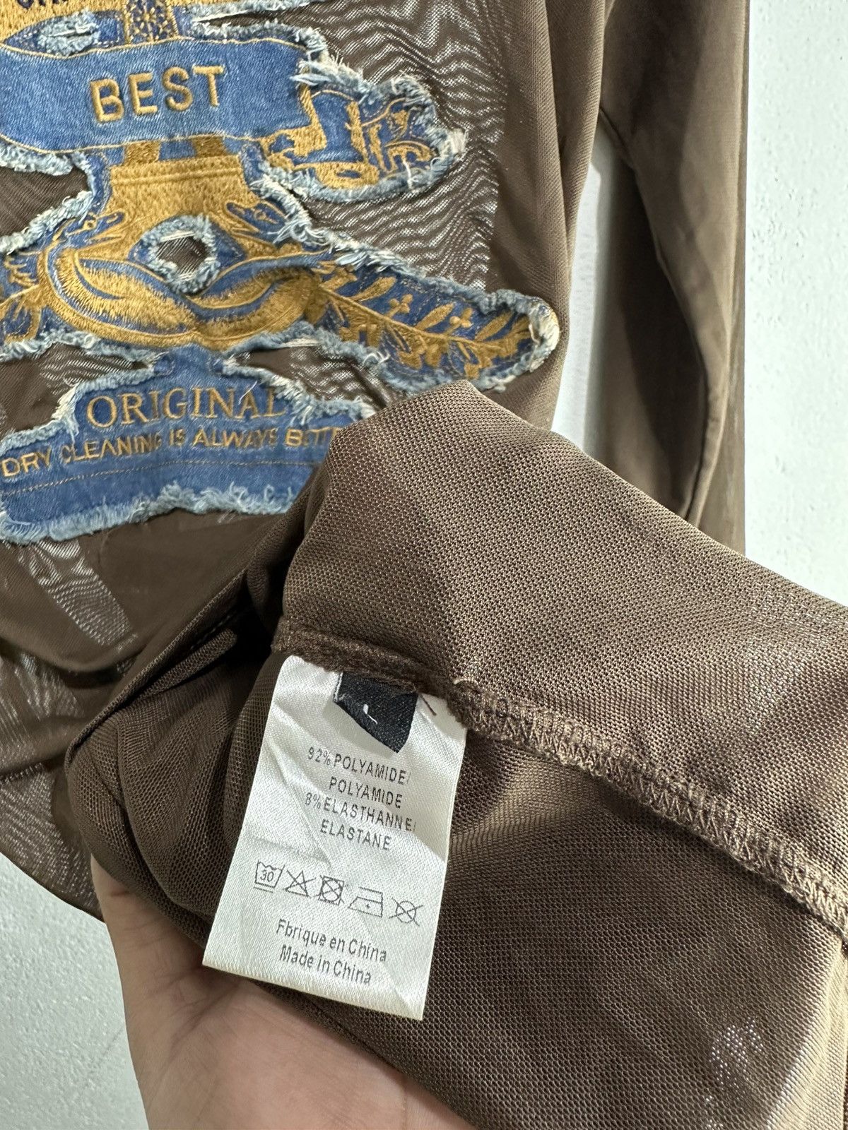 Y/Project Y/Project 2013 ‘Paris’ Best’ Mesh T-Shirt in Brown/Blue Size US S / EU 44-46 / 1 - 7 Thumbnail