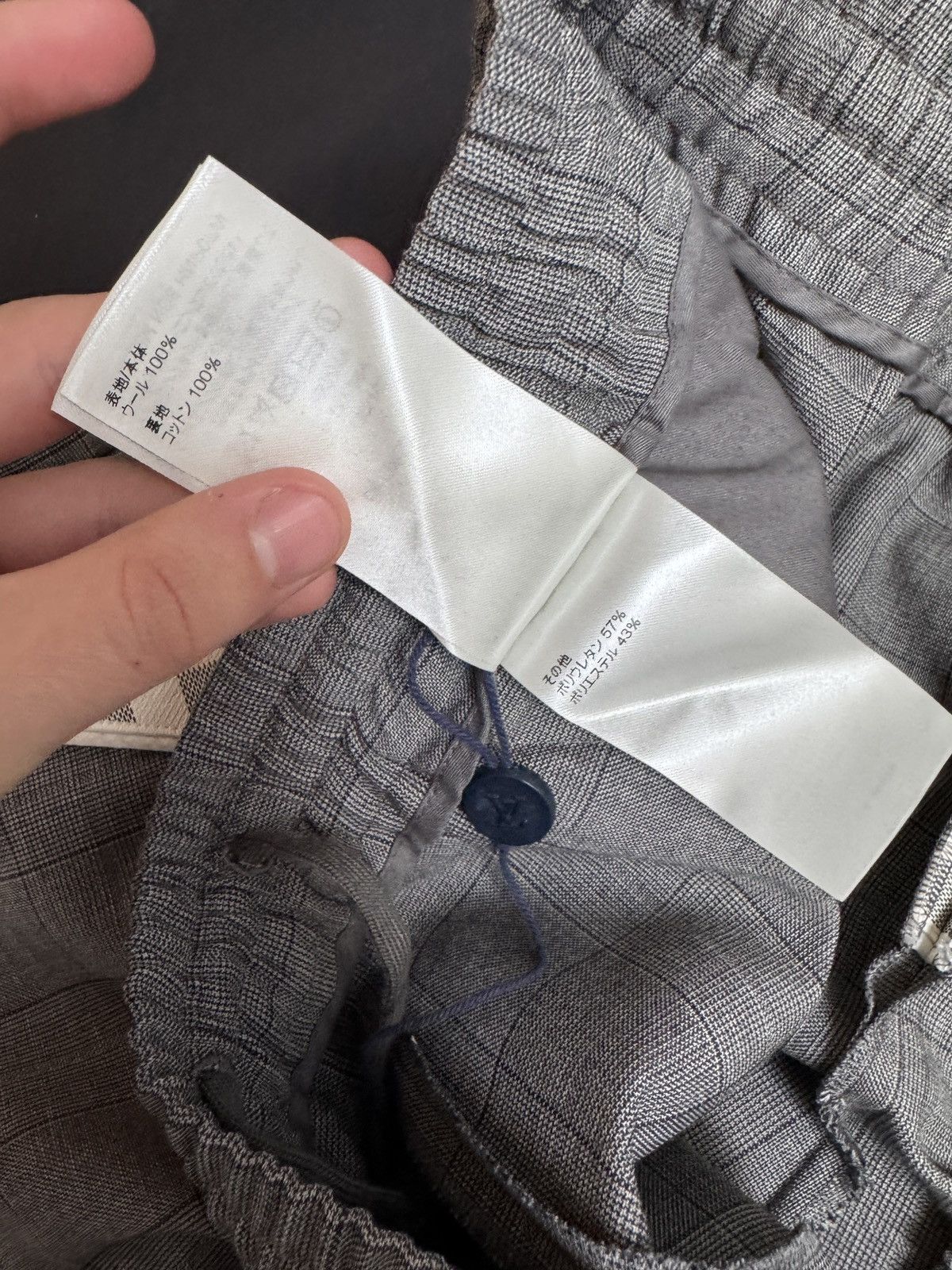 Louis Vuitton Louis Vuitton Damier Tailored Grey Track Suit - Size M Size US M / EU 48-50 / 2 - 18 Thumbnail
