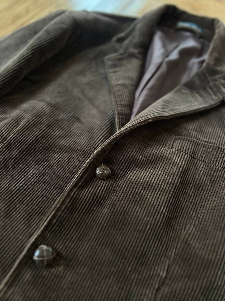 Polo Ralph Lauren Vintage Polo Ralph Lauren Brown Corduroy Blazer Jacket Size 50L - 6 Thumbnail