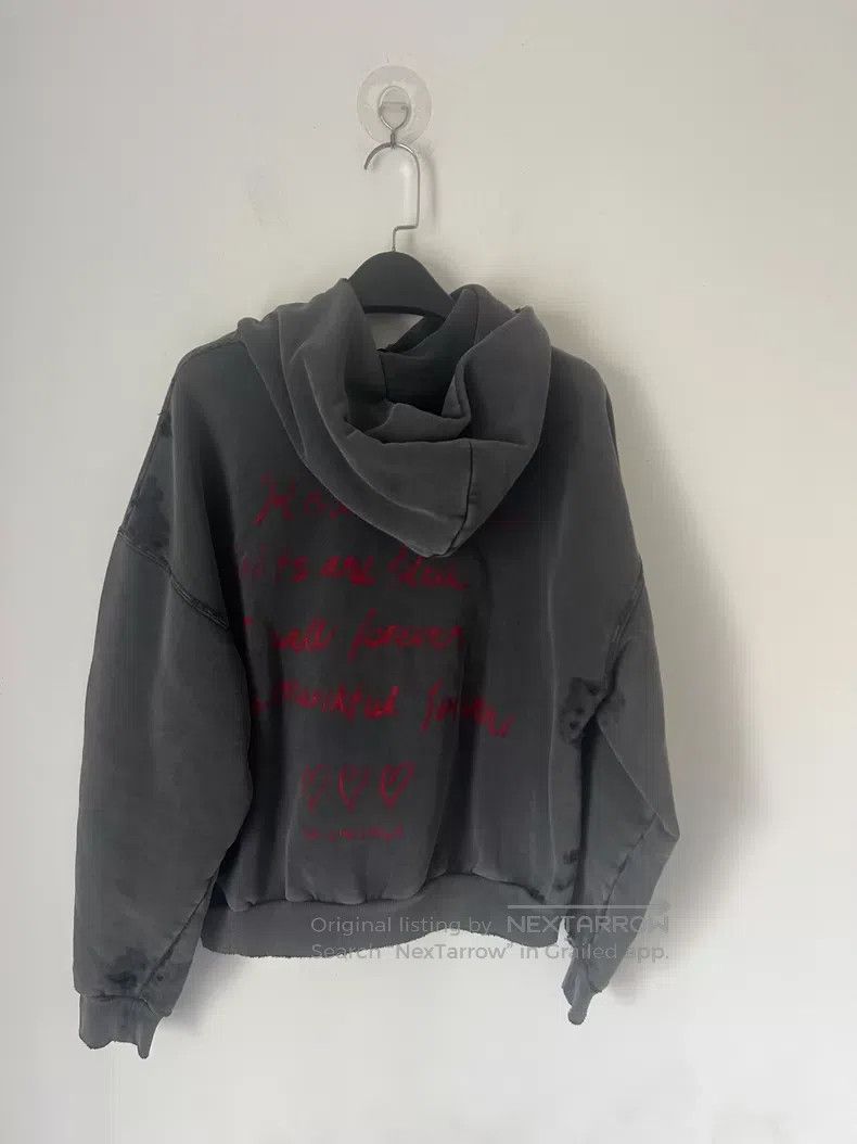 Balenciaga Balenciaga Qixi Limited Edition Graffiti Heart Hoodie Size US XXS / EU 40 - 2 Thumbnail