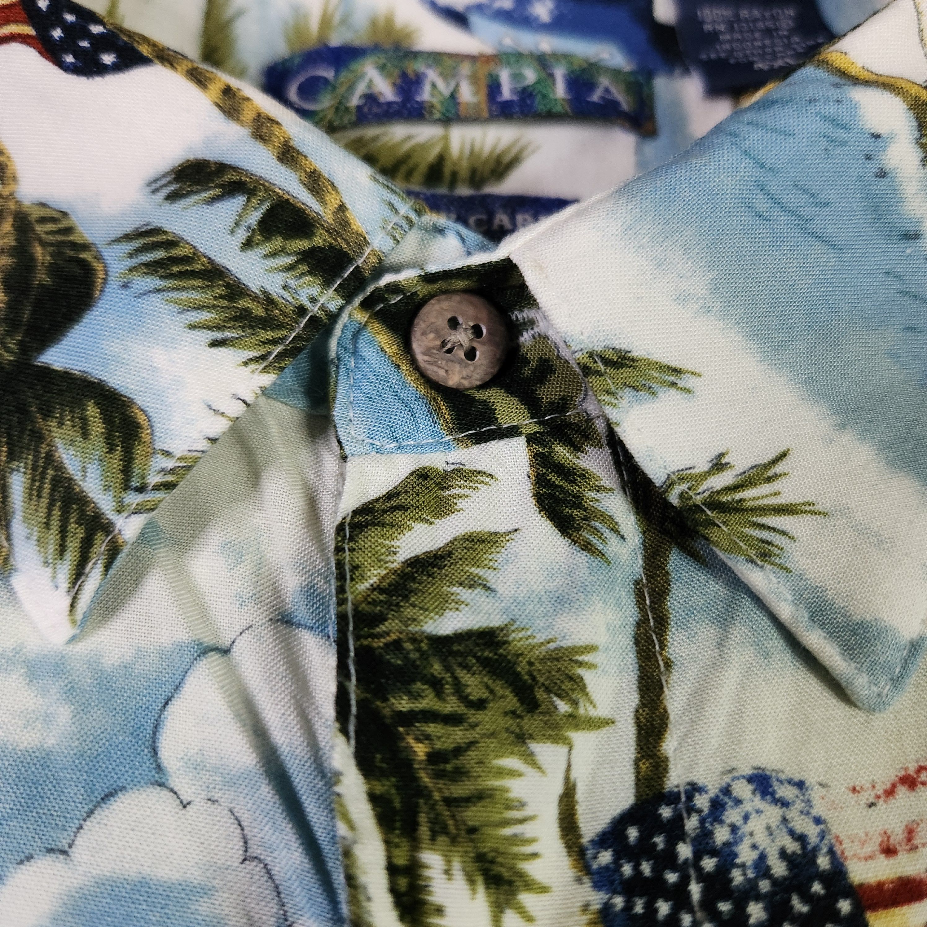 Campia Moda Campia Moda Hawaiian Shirt 4XL Tropical Island Short Sleeve Size US XXL / EU 58 / 5 - 4 Thumbnail