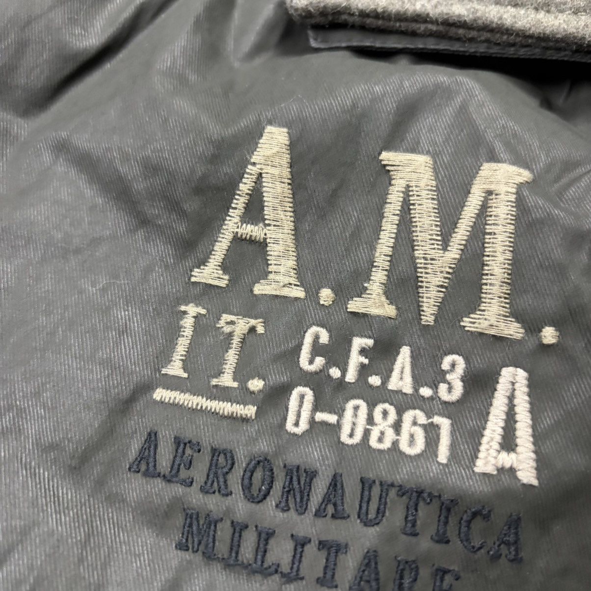 Aeronautica Militare Aeronautica Militare Aviator Waxed Leather Jacket Size US L / EU 52-54 / 3 - 8 Thumbnail
