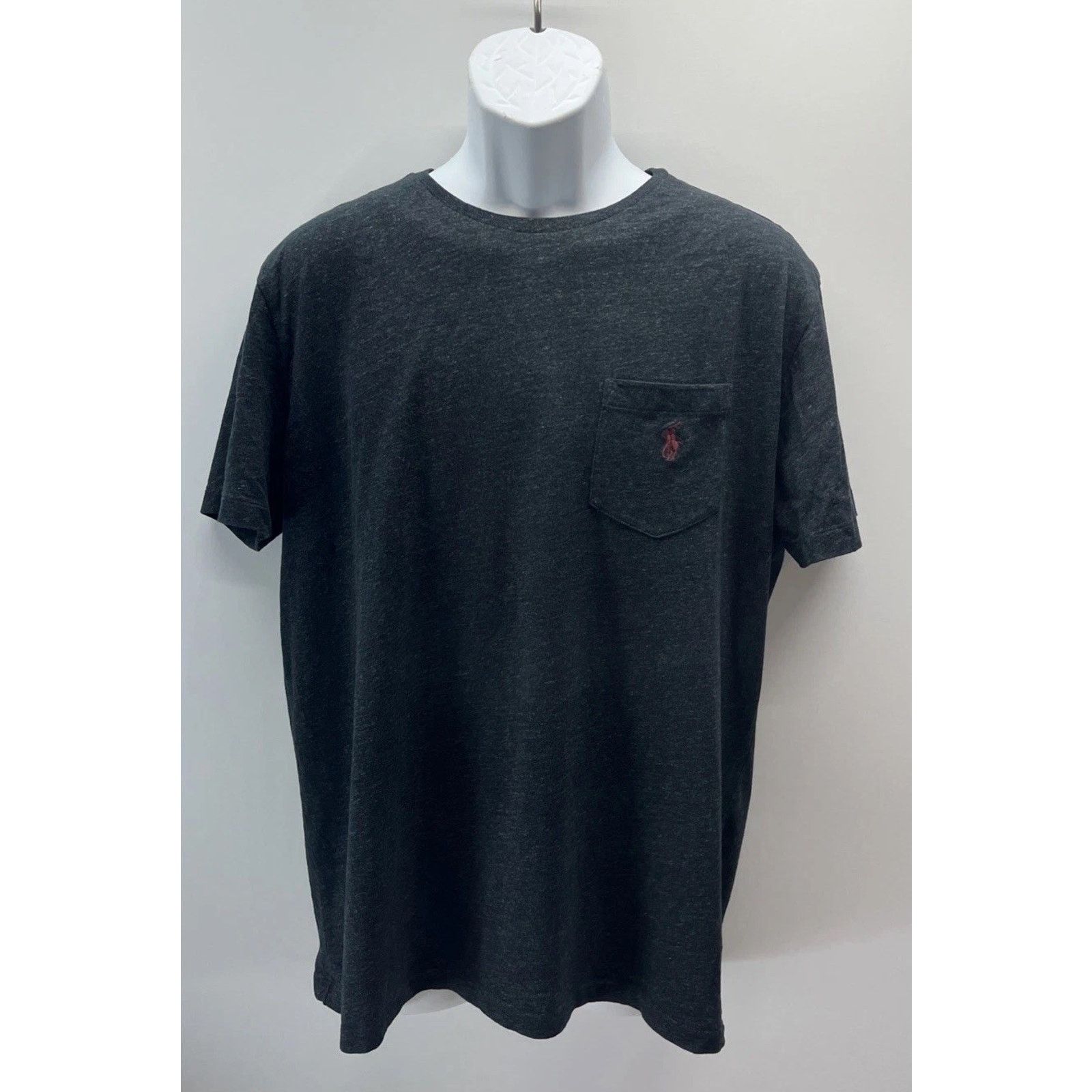 Ralph Lauren Polo Ralph Lauren T Shirt Mens L Heather Gray Pony Size US L / EU 52-54 / 3 - 1 Thumbnail