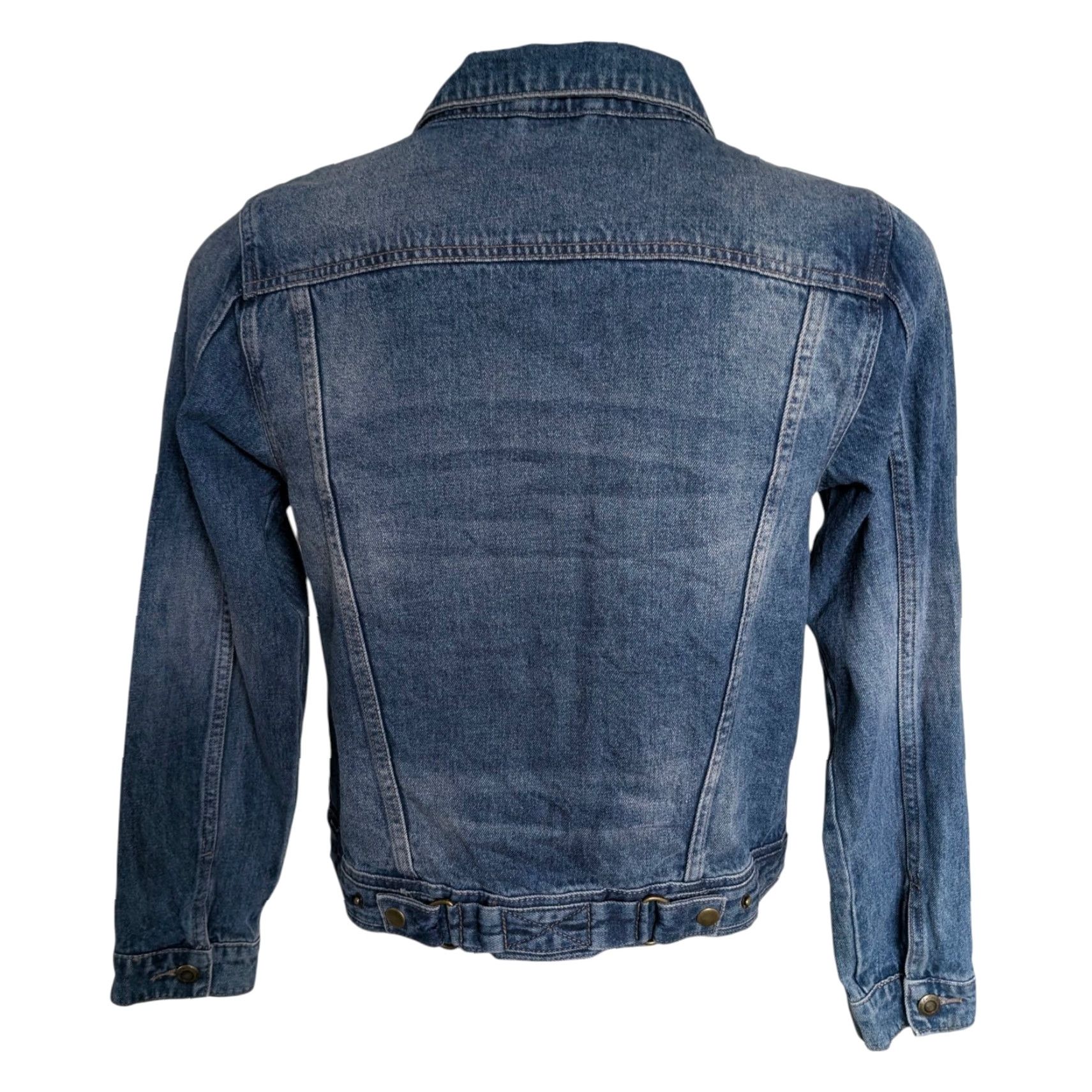 Vintage Lee Cooper Denim Jacket – Size 10 – Classic Blue – Denim Trucker Jacket – Women – Grade A – 100% Cotton Size L / US 10 / IT 46 - 3 Thumbnail