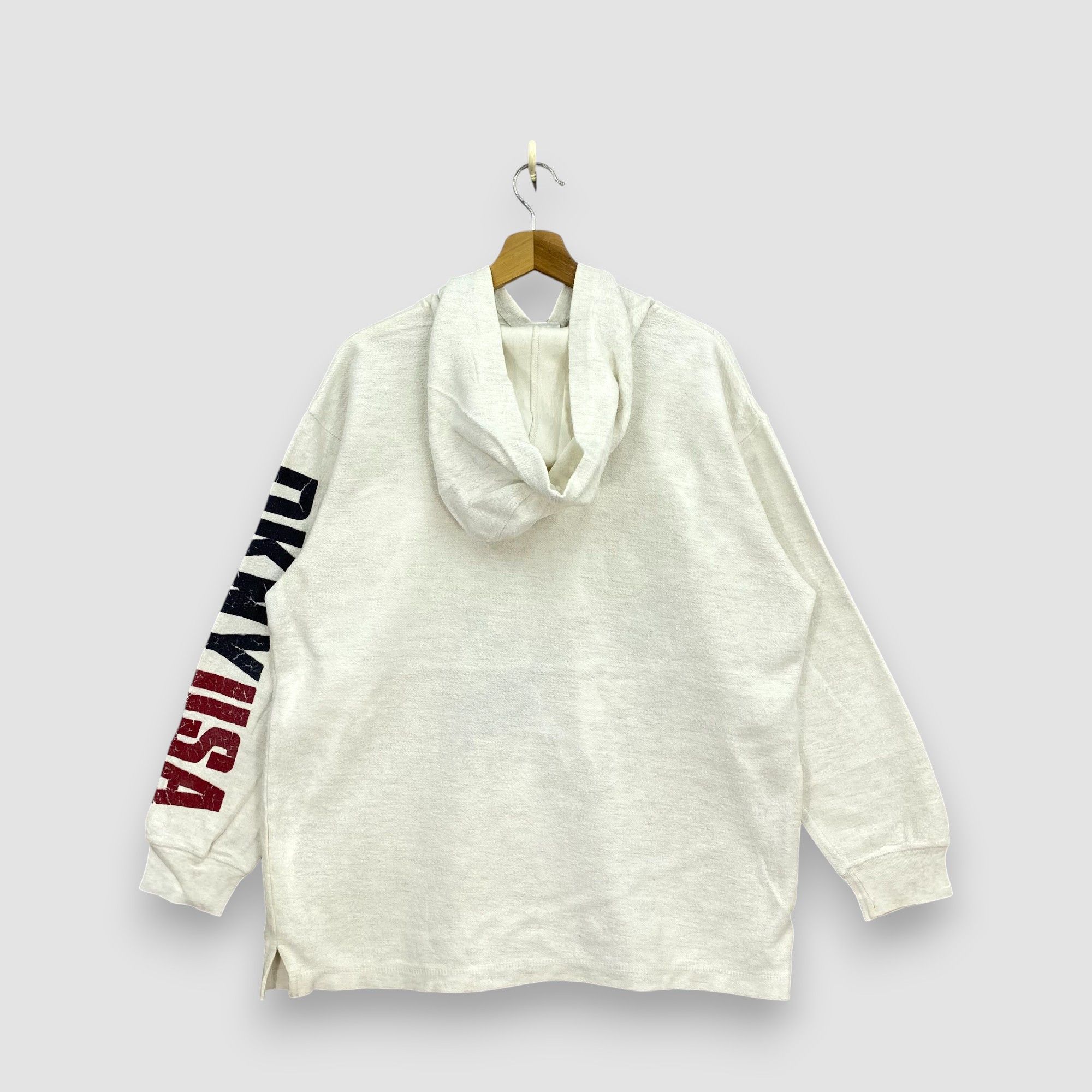 DKNY Vintage DKNY USA Hoodie Sweater Pullover Hooded Sweatshirt Size US L / EU 52-54 / 3 - 2 Thumbnail
