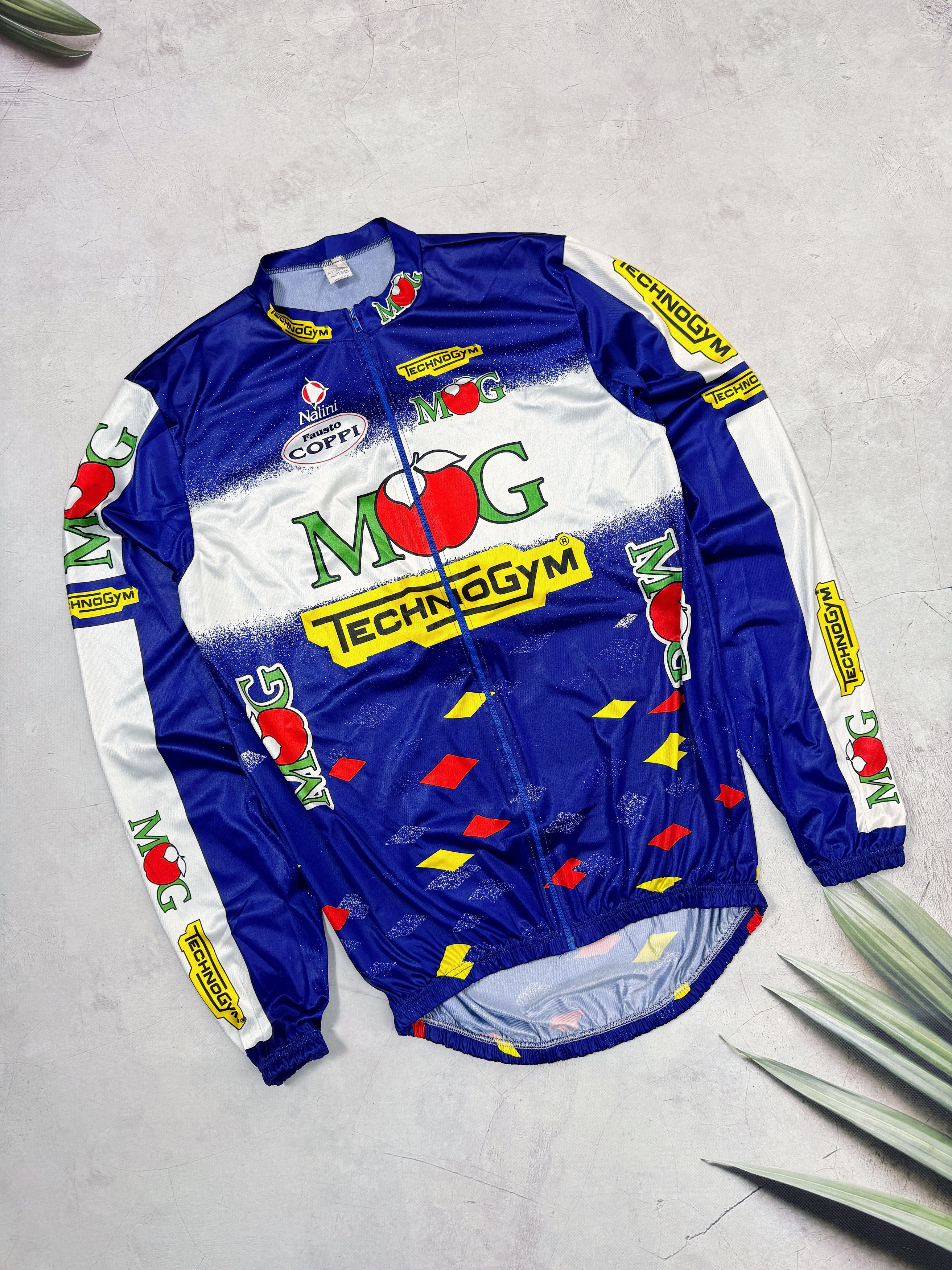 Vintage Vintage Nalini Cycling Jersey MOG TechnoGym Fausto Coppi Size US L / EU 52-54 / 3 - 3 Thumbnail
