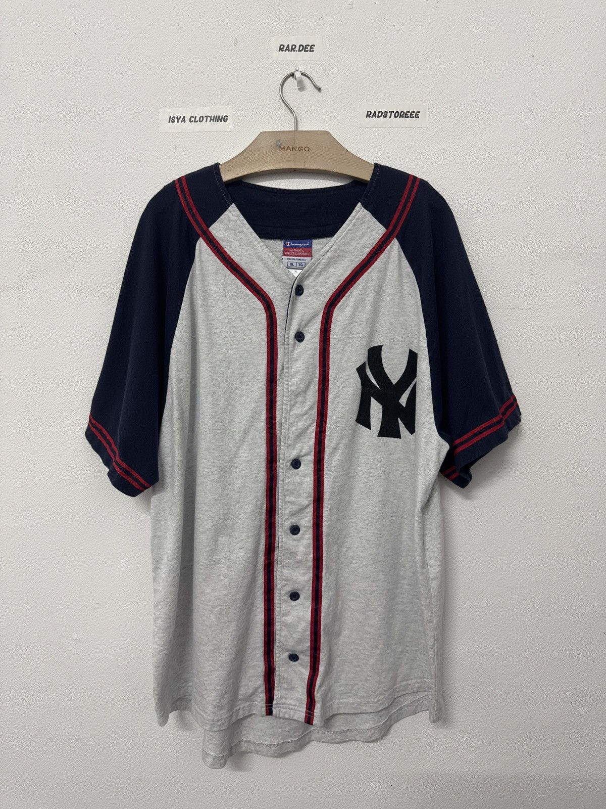 New York Yankees Champion x NY x Bettyboop Button Shirt Size US XL / EU 56 / 4 - 1 Thumbnail