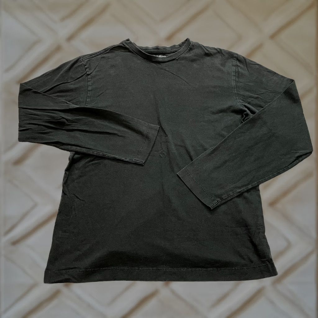 Old Navy Old Navy Shirt Adult Medium Black Solid Cotton Long Sleeve Crew Tee Size US M / EU 48-50 / 2 - 1 Thumbnail