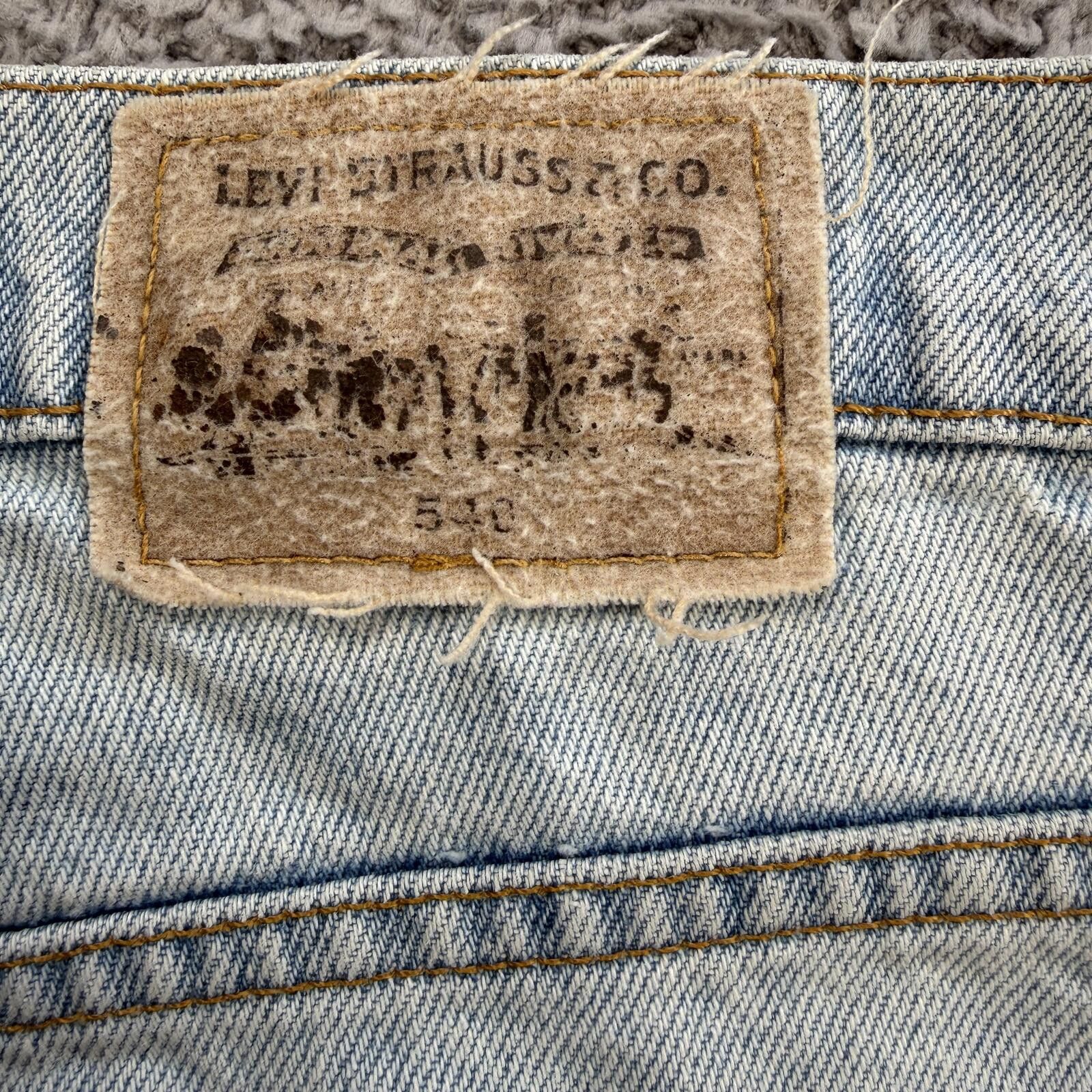 Levi's Levis 540 Jeans Mens 40x27 Relaxed Fit Light Wash Baggy Size US 40 / EU 56 - 5 Thumbnail