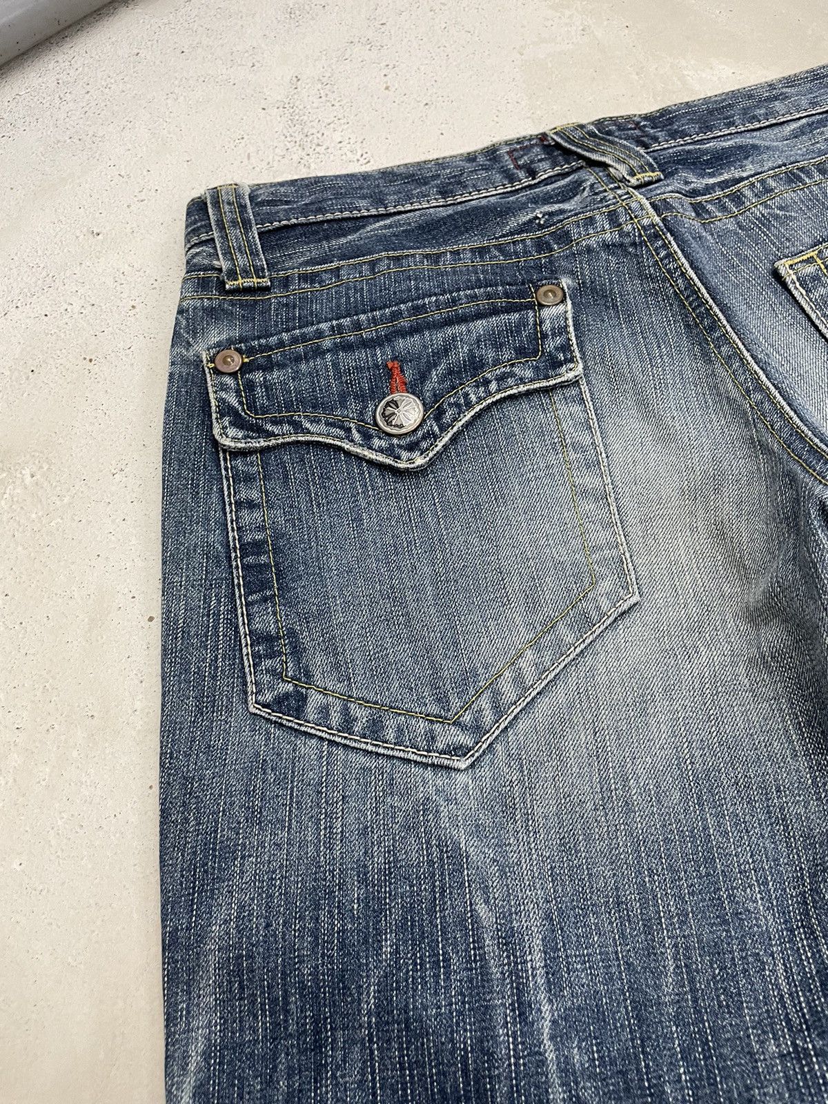 If Six Was Nine Et Boite Japan Blueway Nippon Crazy Y2k Flare Lightning Size US 30 / EU 46 - 16 Thumbnail