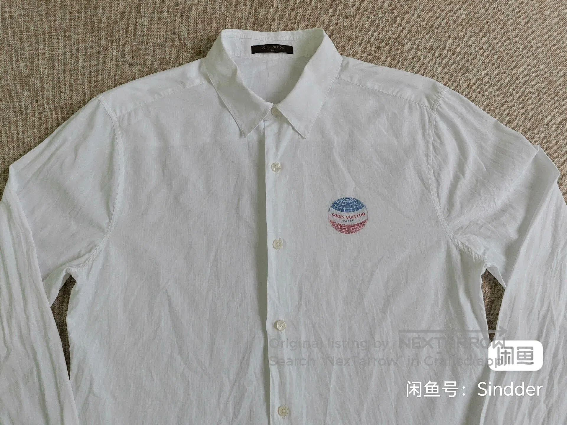 Louis Vuitton Louis Vuitton Men's Logo Cotton Shirt. Size US L / EU 52-54 / 3 - 2 Thumbnail