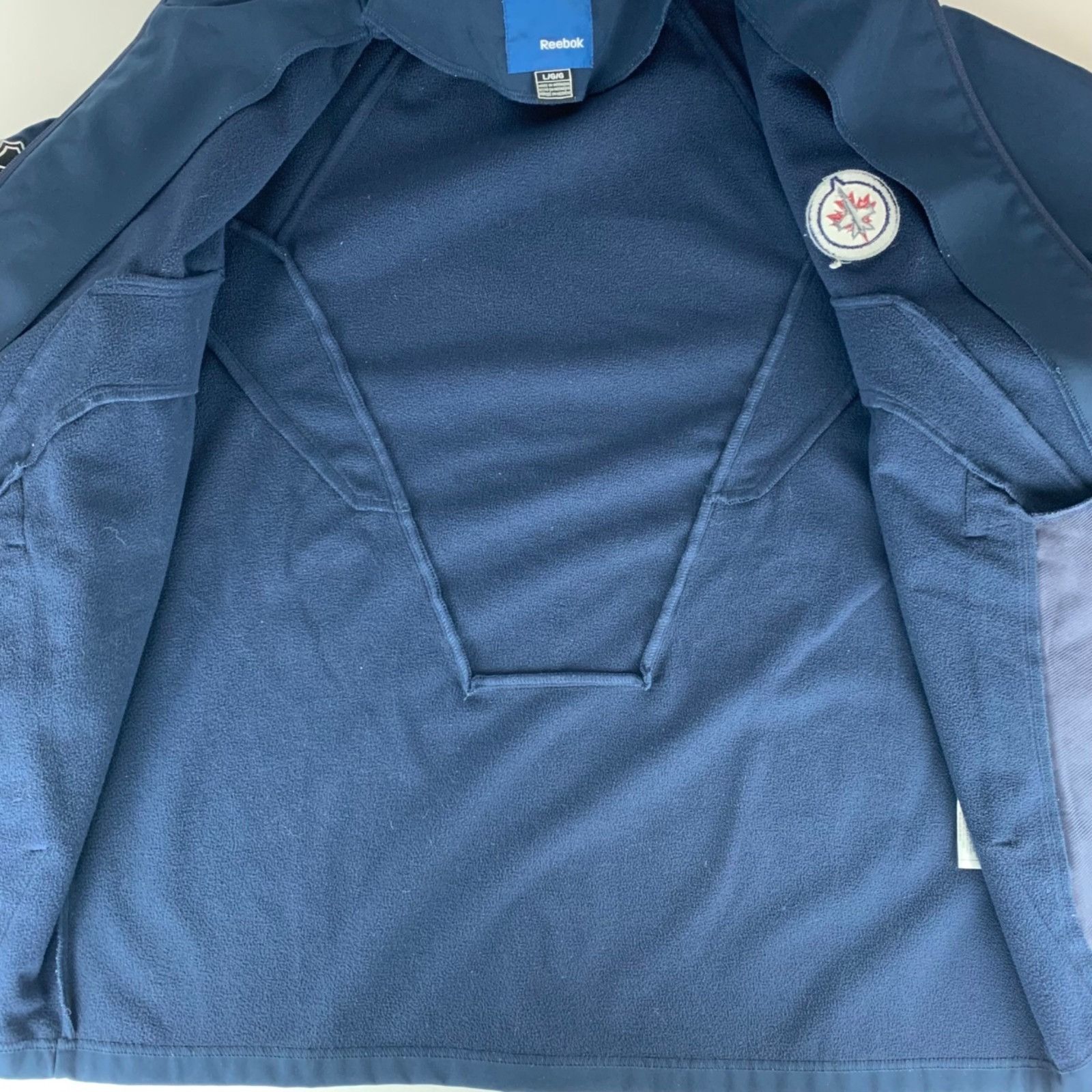 Reebok Winnipeg Jets NHL Reebok Full Zip Soft Shell Jacket Size US L / EU 52-54 / 3 - 7 Thumbnail