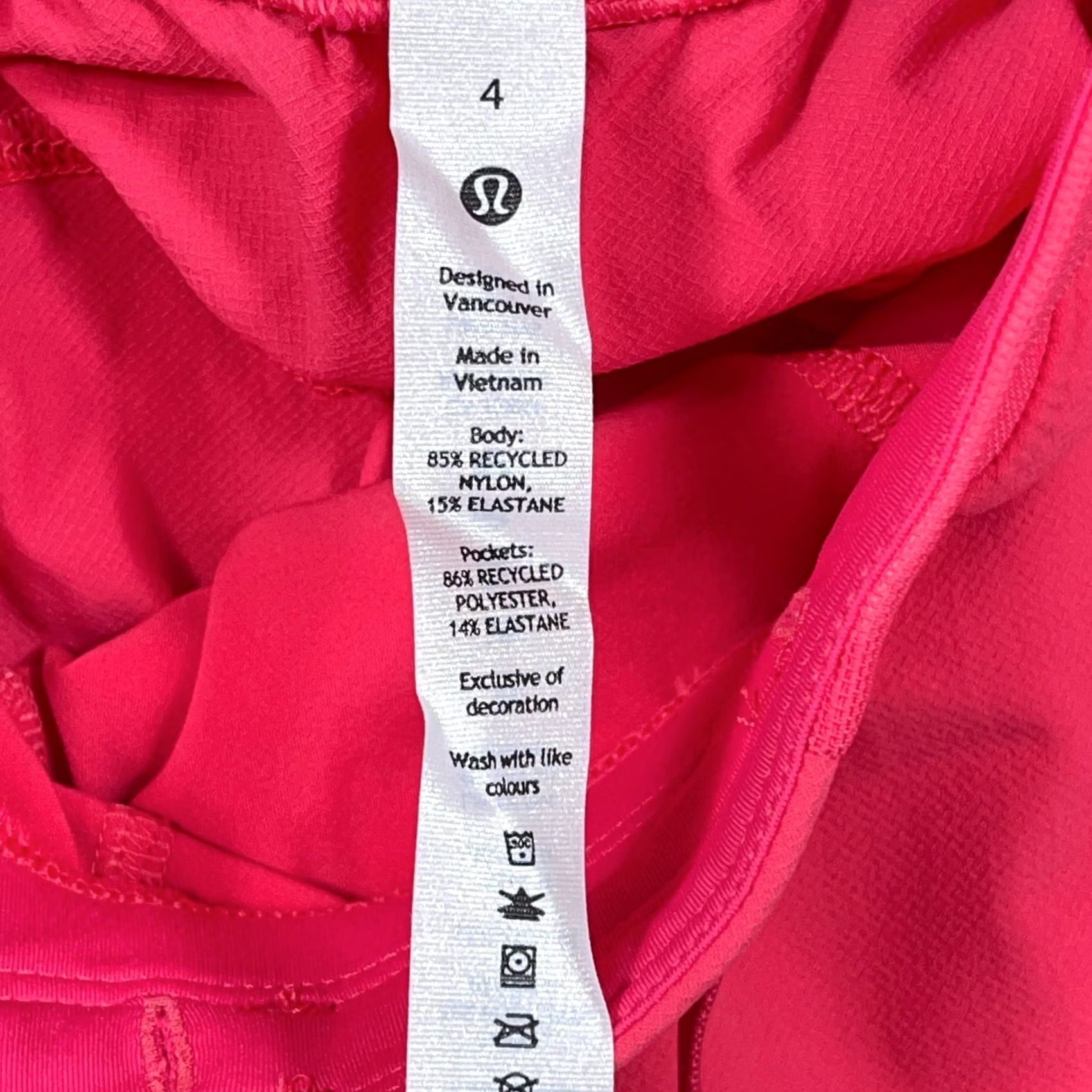 Lululemon LULULEMON License to Train Shorts Women 4 High Rise 4" Lip Gloss Pink Nylon Athletic shorts 4" Inseam Pink Women's Regular XS-XL Size 27" / US 4 / IT 40 - 4 Thumbnail