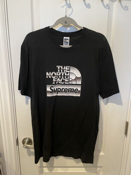 Supreme Supreme The North Face SS18 Metallic Logo T-shirt | Grailed