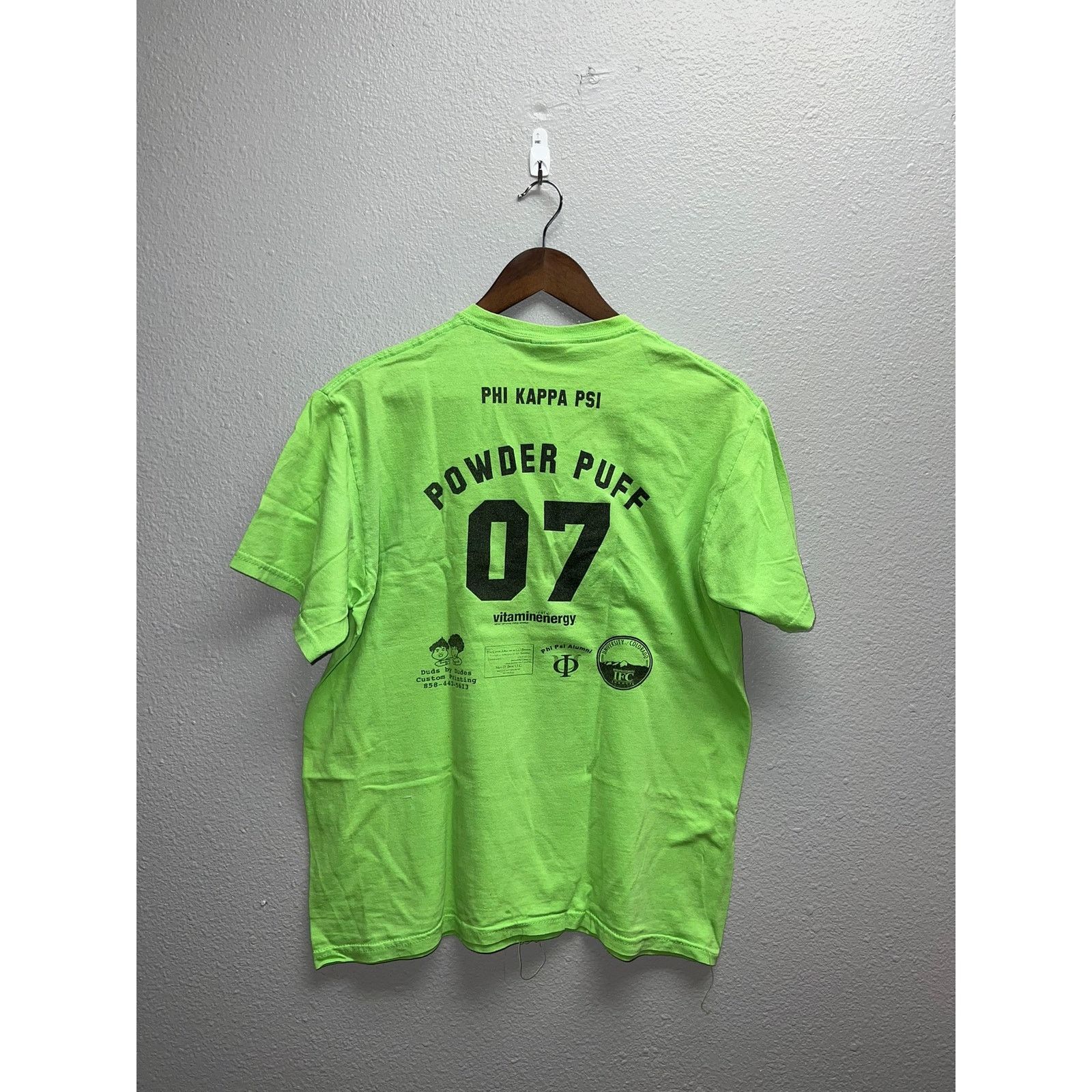 Gildan Vintage Powder Puff Shirt College Phi Kappa Psi Football Tee Size US M / EU 48-50 / 2 - 1 Thumbnail