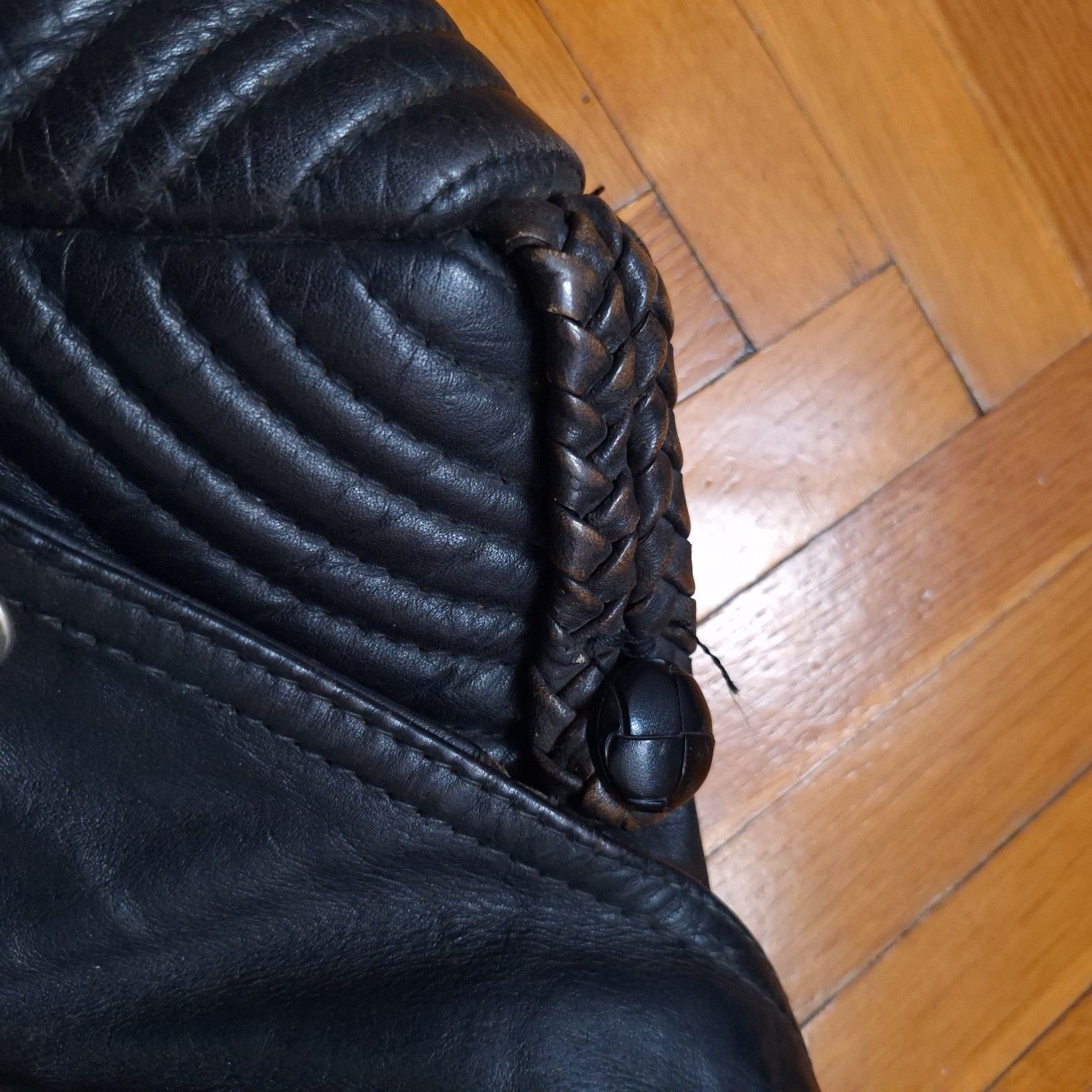 Vintage Biker Jacket Motorcycle Metal Punk Rock Oldschool 80s 90s Size US M / EU 48-50 / 2 - 9 Thumbnail