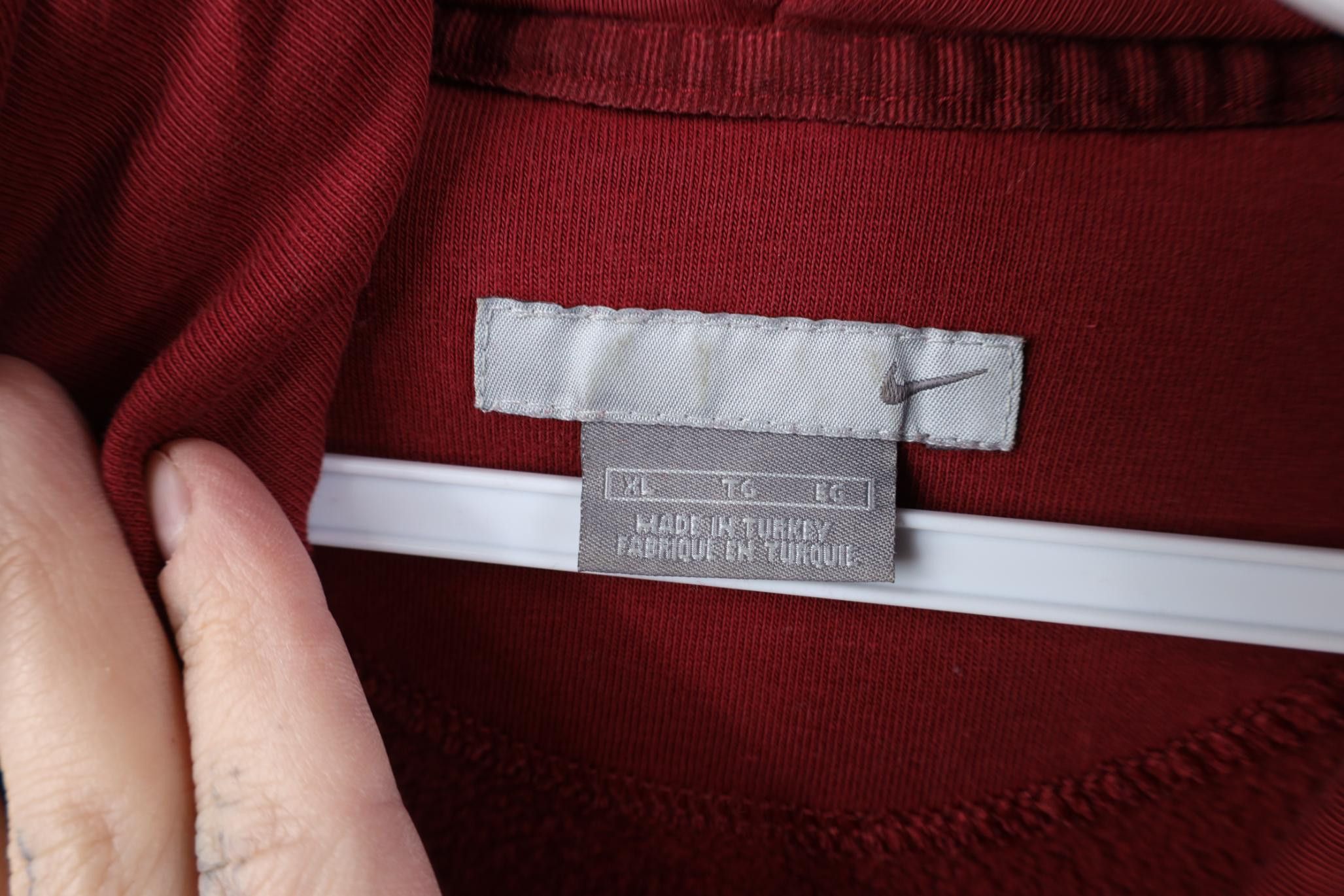 Nike Vintage Y2K Nike Travis Scott Center Big Swoosh Hoodie Red Size US XL / EU 56 / 4 - 7 Thumbnail