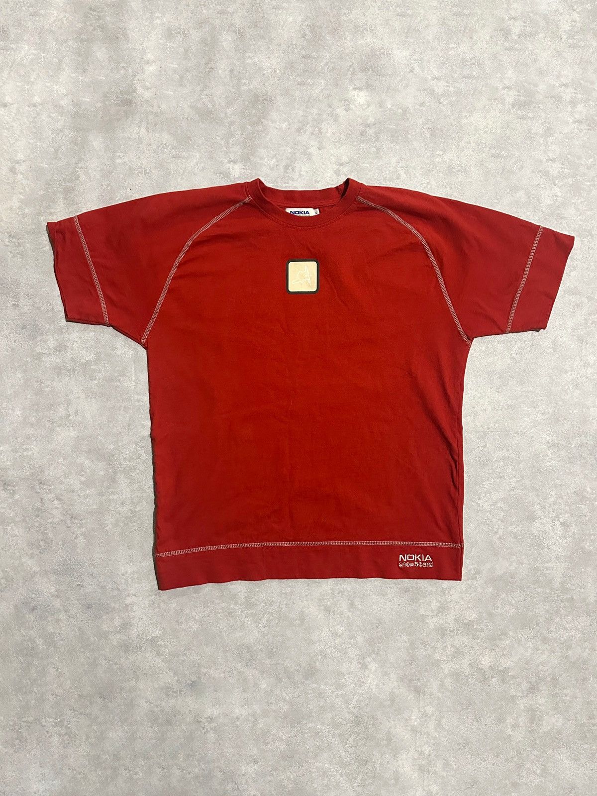 Vintage Nokia snowboard red tshirt tee phone vintage XL Size US XL / EU 56 / 4 - 2 Thumbnail