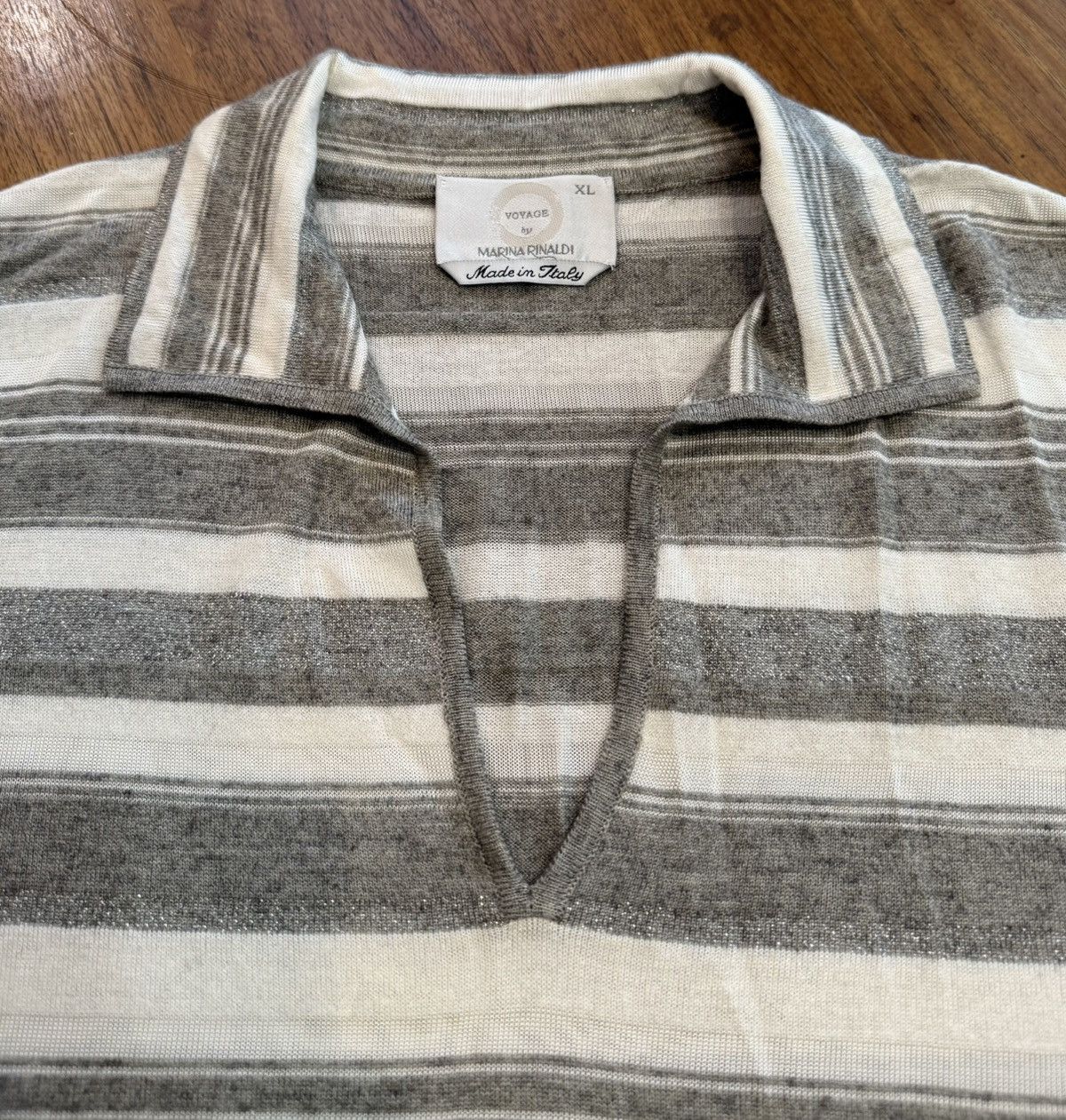 Marina Rinaldi Marina Rinaldi VOYAGE Blouse Made In ITALY Top XL Size XL / US 12-14 / IT 48-50 - 2 Thumbnail