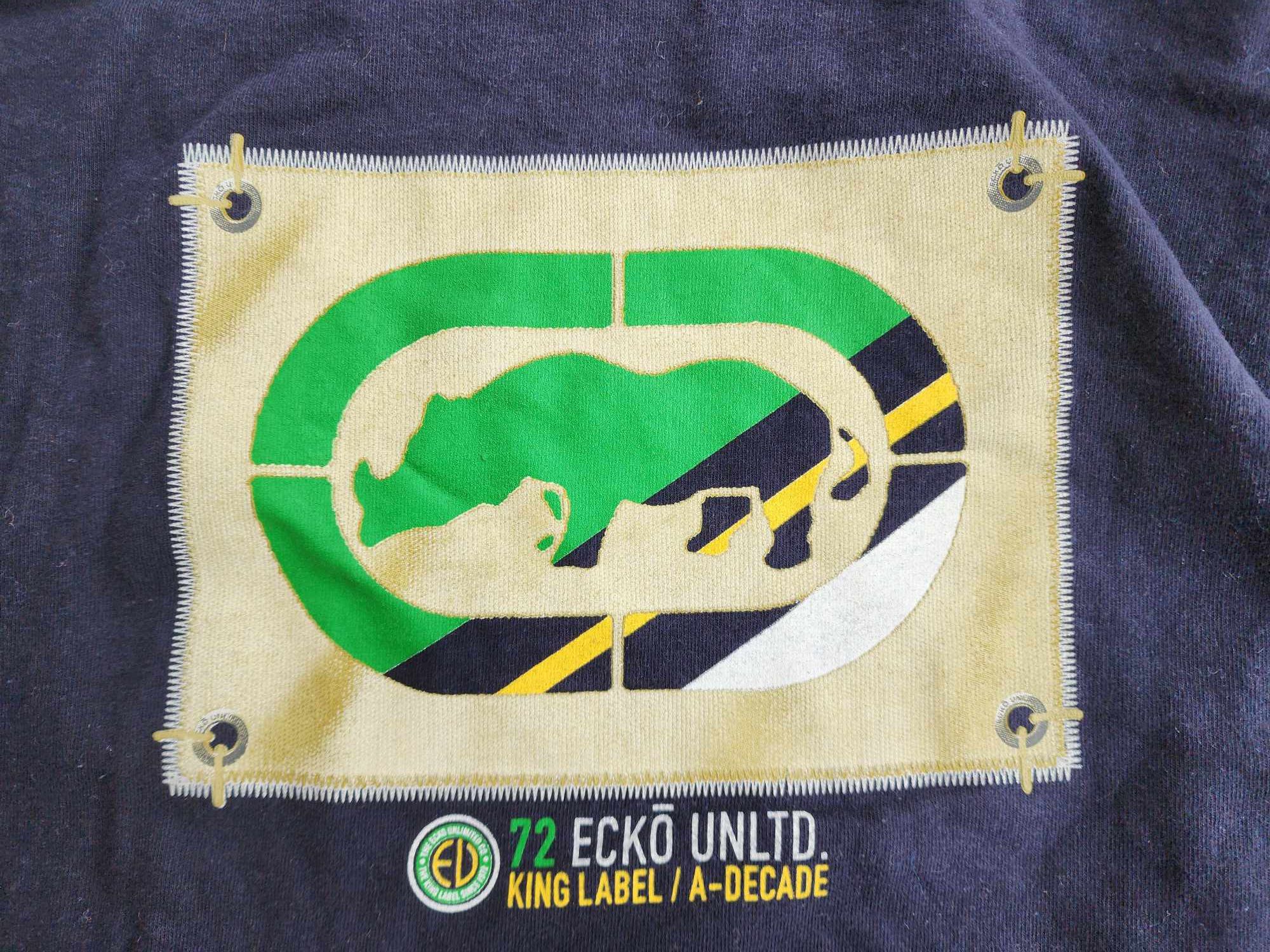 Ecko Unltd. 2000s Ecko Unltd. Navy T-Shirt - 3XL - Hip Hop Vintage Size US XXL / EU 58 / 5 - 7 Thumbnail