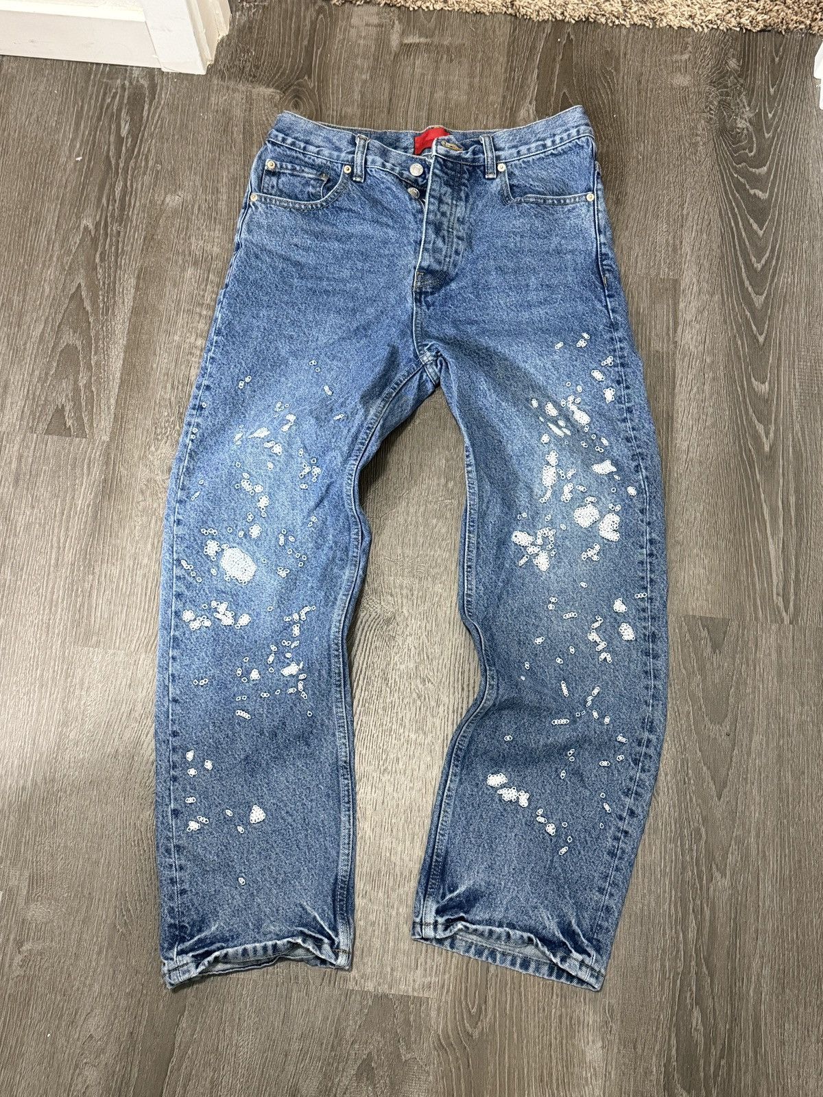 Fugazi Chain stitch denim jeans Size US 30 / EU 46 - 1 Thumbnail