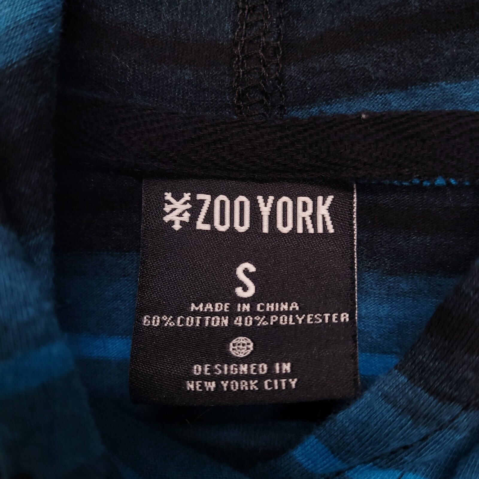 Zoo York Zoo York Casual Pullover Hoodie Womens Size S Blue Striped Size S / US 4 / IT 40 - 3 Thumbnail