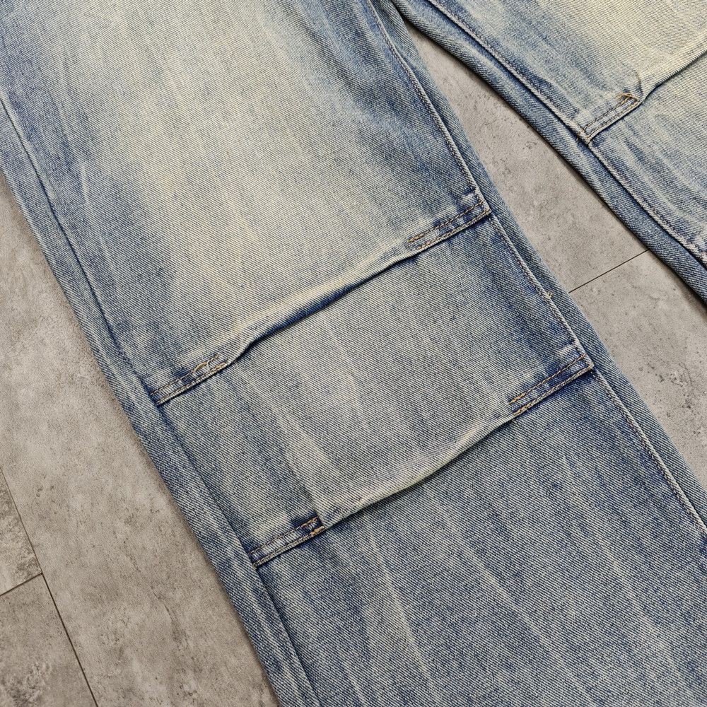 Japanese Brand × Vintage Baggy Vintage blue pleated jeans Size US 31 - 6 Thumbnail