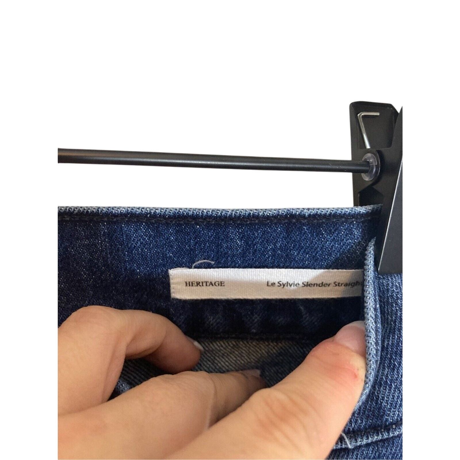 Frame Frame Le Sylvie Slender Straight Leg Jeans Heritage Raw Hem Size 24" / US 00 / IT 34 - 5 Thumbnail