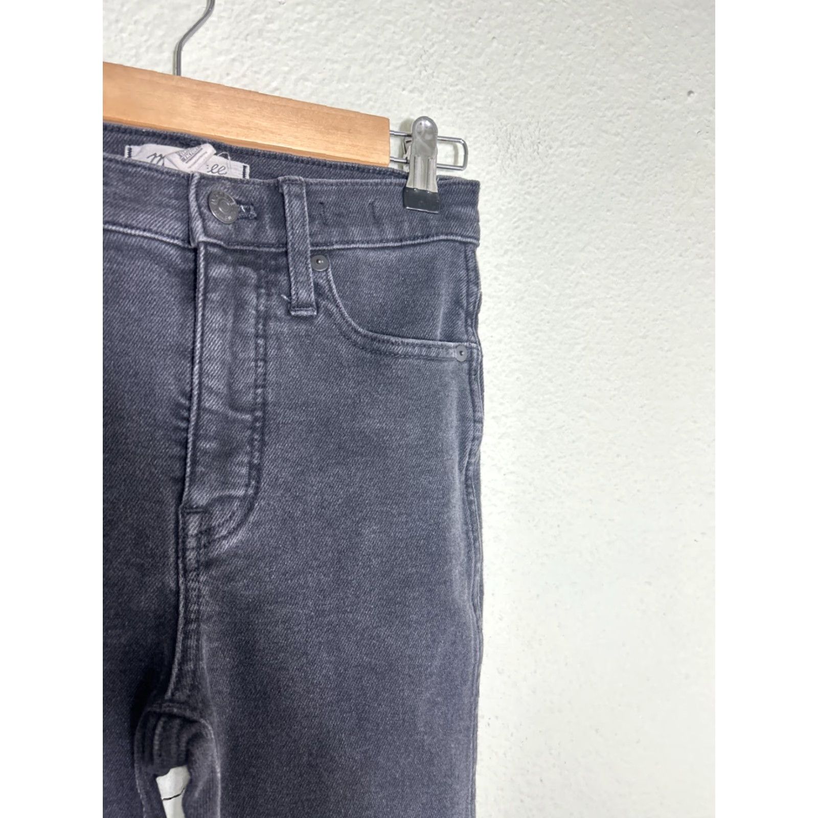 Madewell VINTAGE Madewell Womens Jeans 26x26 Black 10” High Rise Skinny Petite 26P Womens Jeans Skinny Black 90s Concert Size 26" / US 2 / IT 38 - 5 Thumbnail
