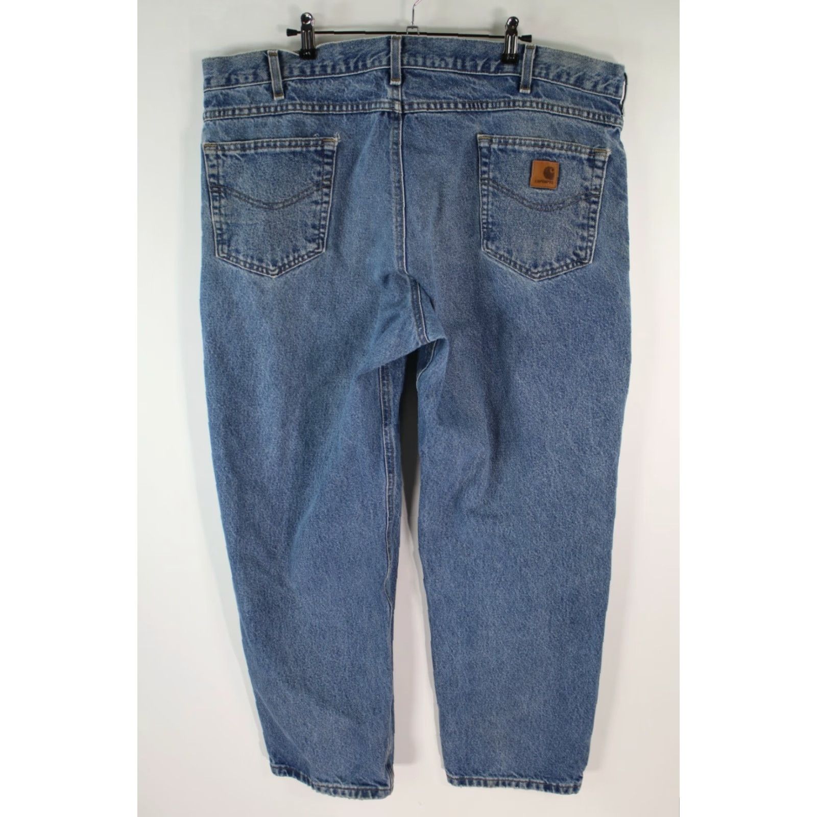 Carhartt VINTAGE Carhartt Men Relaxed Fit Straight Jeans Blue 42X30 Denim 5-Pocket Regular 100% Cotton Size 42X30 Mens Jeans Blue Carhartt Straight Size US 42 / EU 58 - 2 Thumbnail