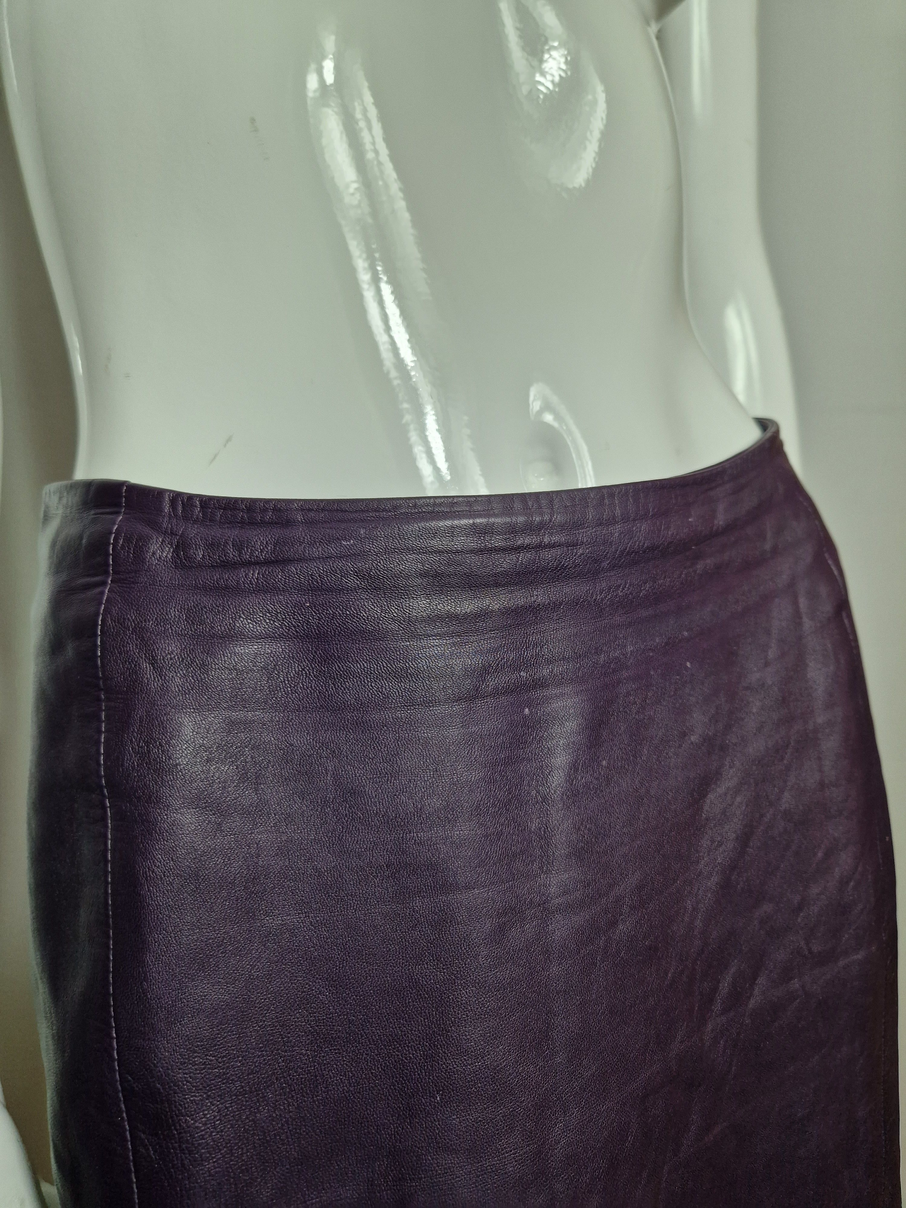 Prada Prada vintage leather skirt Size 30" / US 8 / IT 44 - 6 Thumbnail