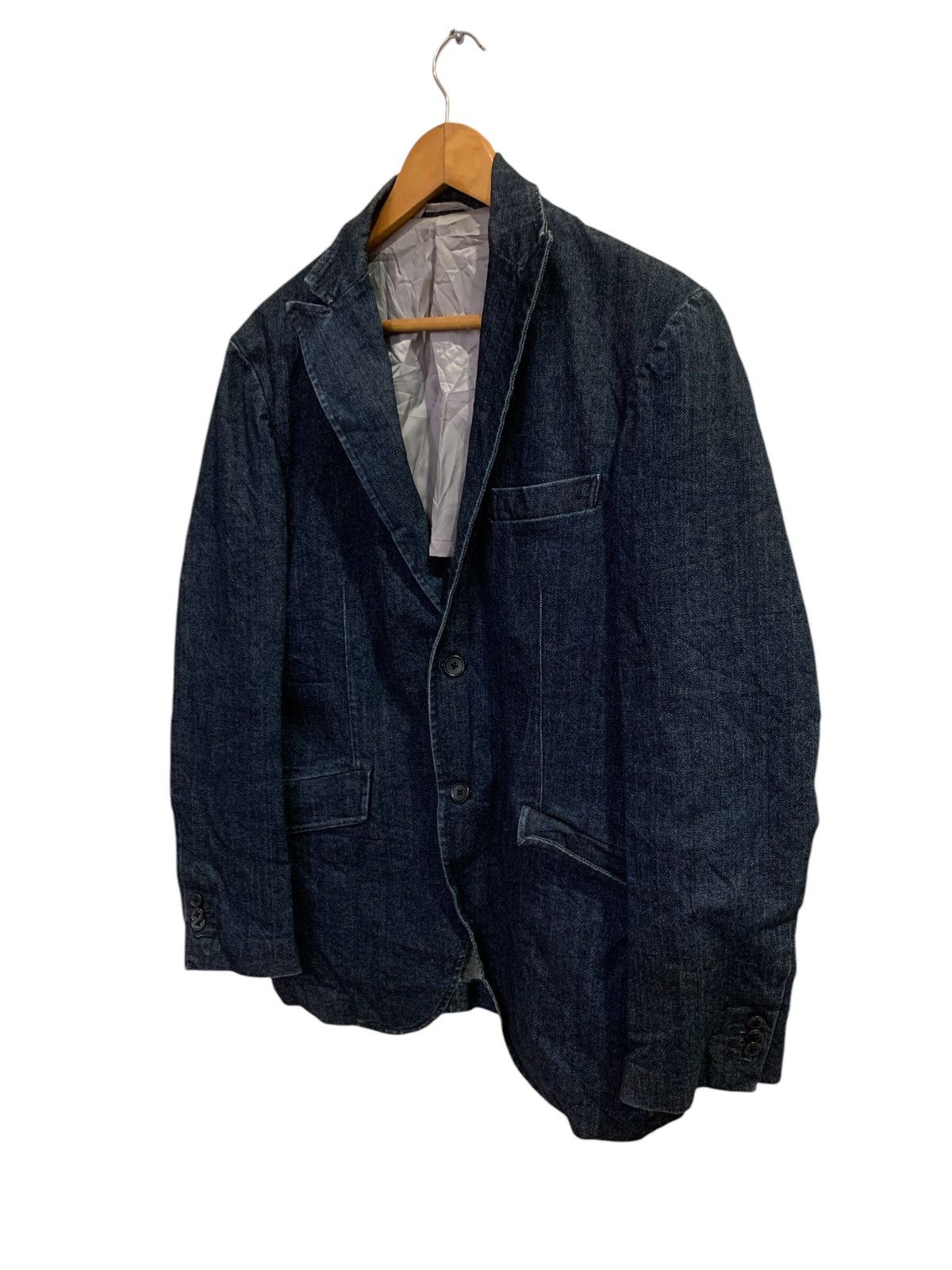 Japanese Brand Selfishness Blue Denim Jacket Size US M / EU 48-50 / 2 - 2 Thumbnail