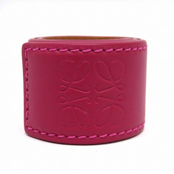 Loewe Loewe Loewe Anagram Slap Small Leather Bracelet 29.5cm×3cm Leather Bracelet 119.19.336 in Great Condition Size ONE SIZE - 1 Thumbnail