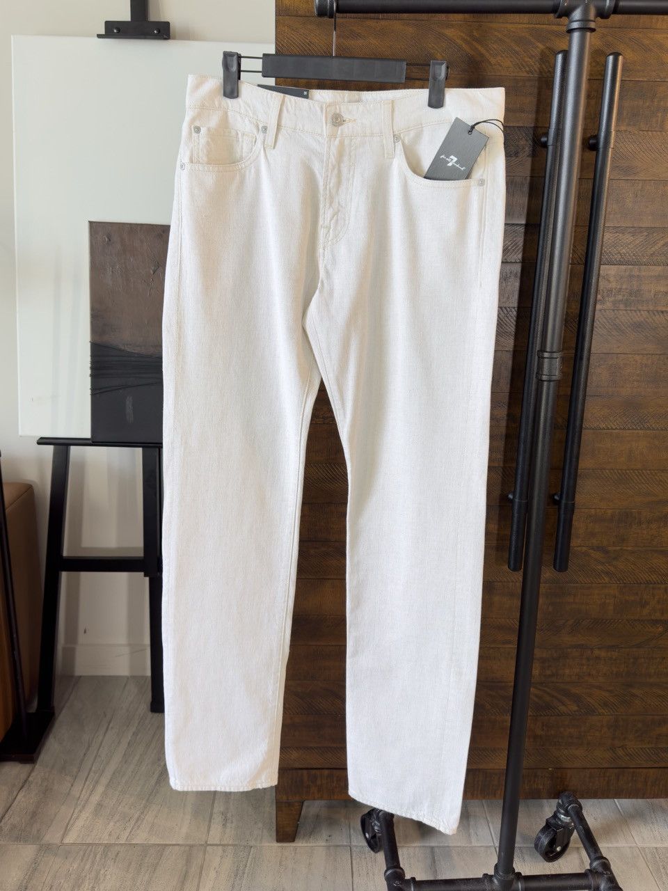 7 For All Mankind 7 for all Mankind Slimmy Jeans - White - Size 31 Size US 31 - 1 Thumbnail