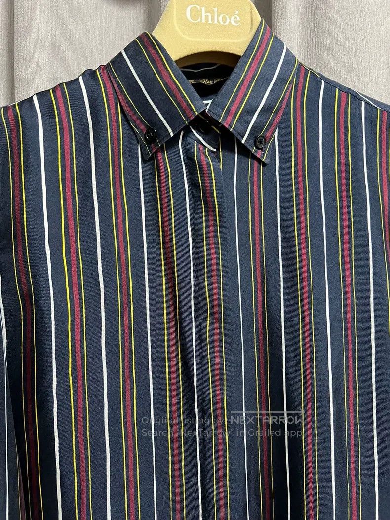 Loro Piana Loro Piana Heavyweight silk striped shirt Size XS / US 0-2 / IT 36-38 - 2 Thumbnail