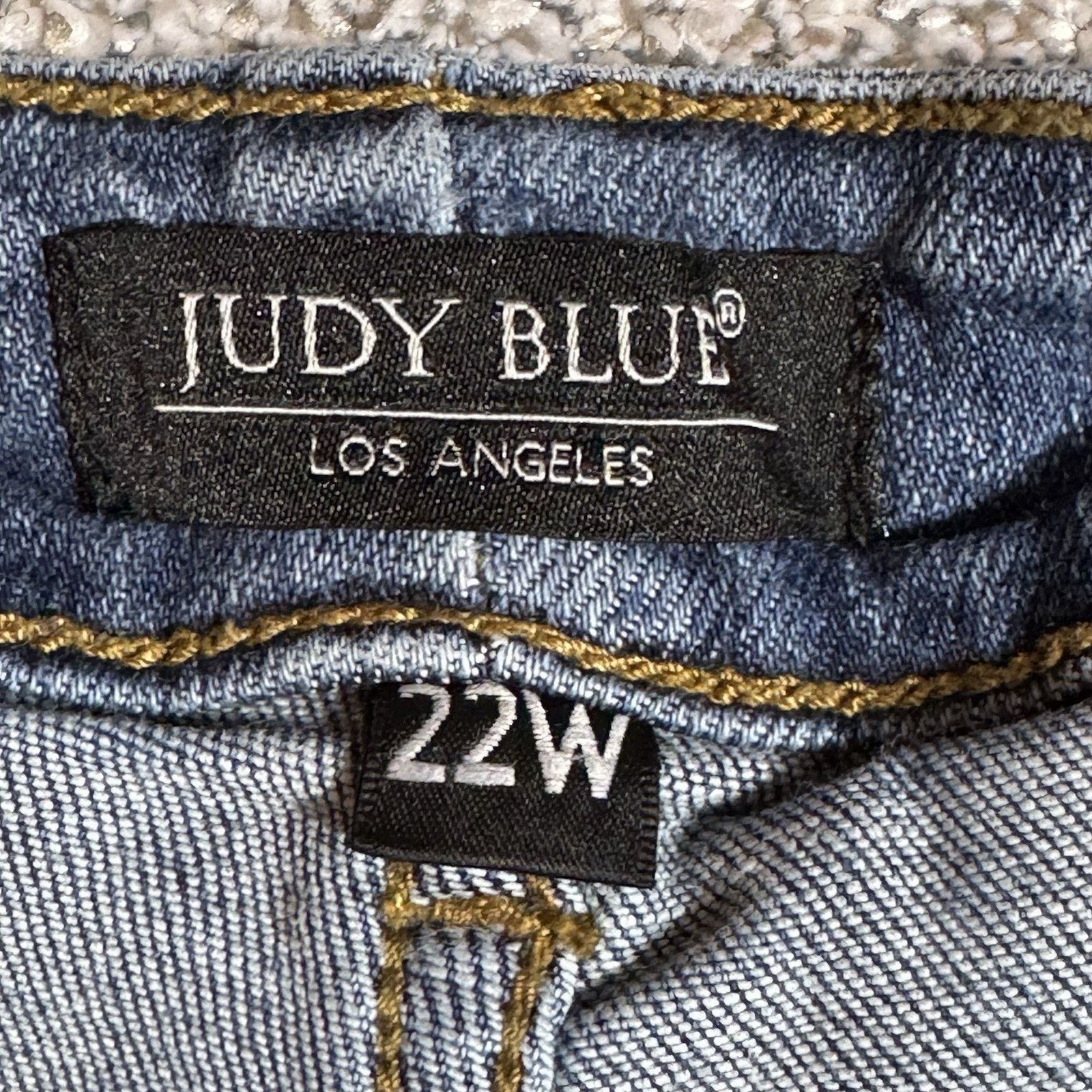 Judy Blue Judy Blue Jeans Womens Plus 22W Distressed Skinny Streetwear Size 39" - 6 Thumbnail