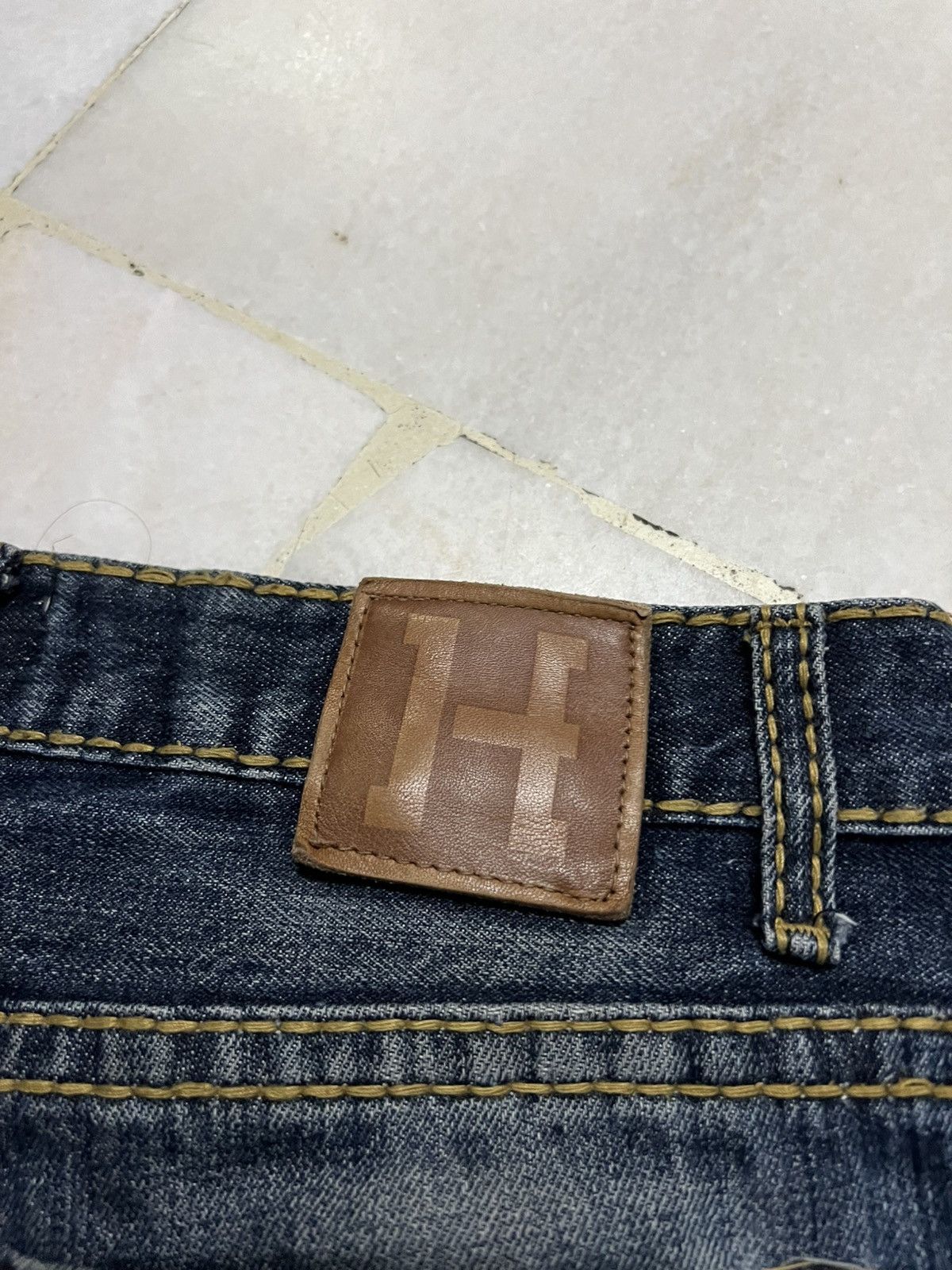 Japanese Brand H.By Figer Distress Selvedge Jean Size US 33 - 18 Thumbnail