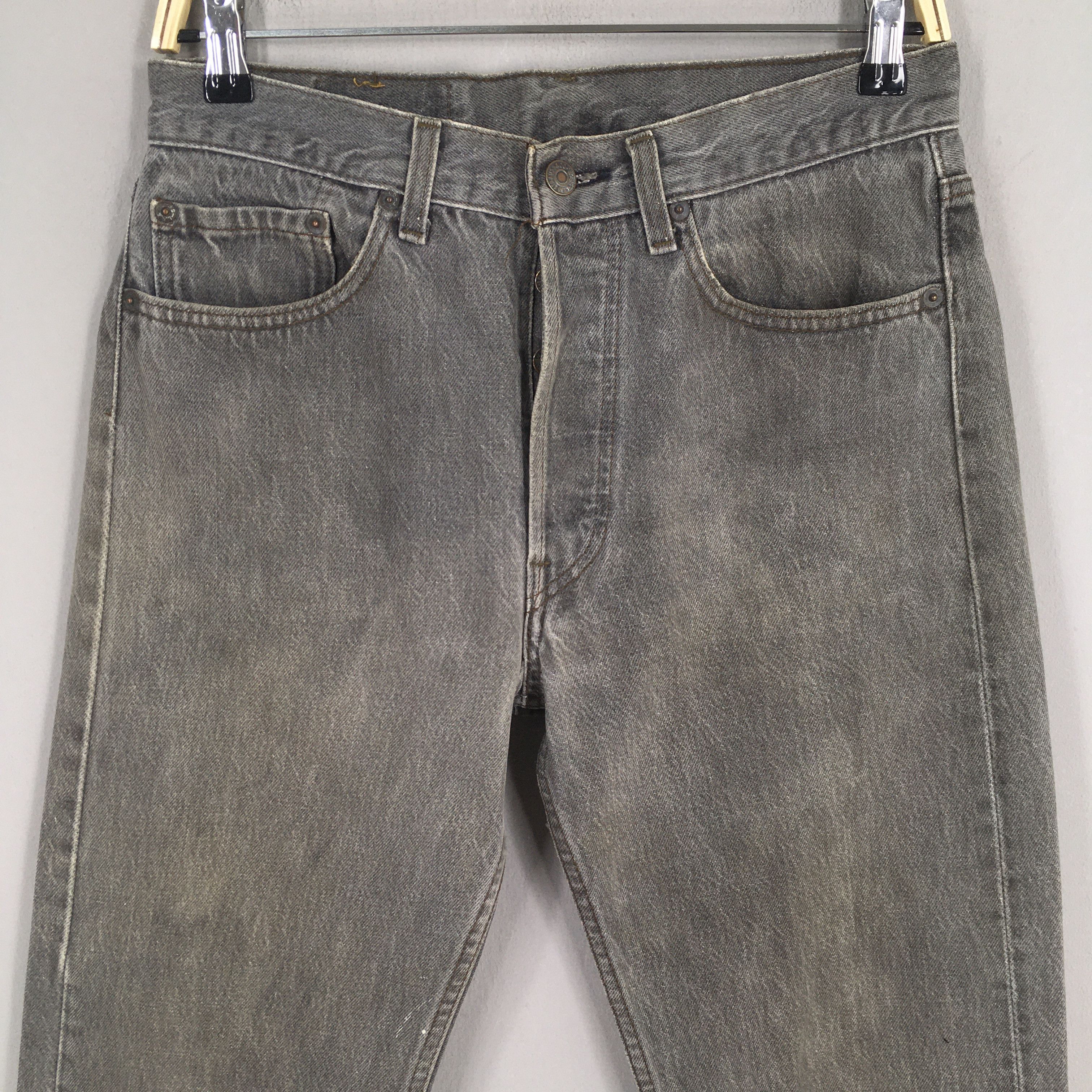 Levi's Size 28x29 Vintage 80s Levi's 501 Black Jeans S748 Size US 28 / EU 44 - 2 Thumbnail