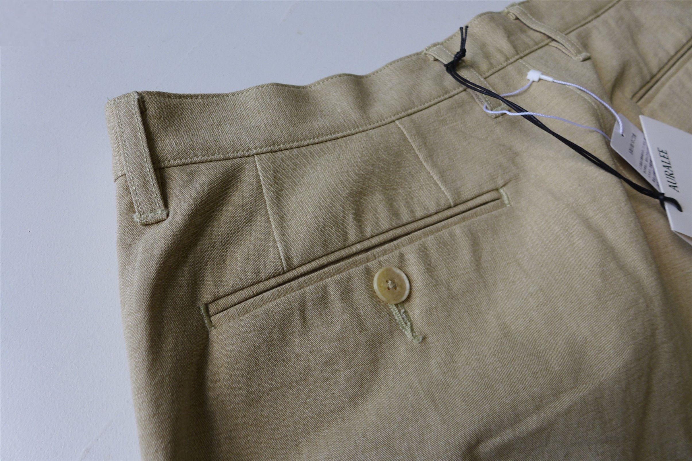 Auralee Auralee Washed Hard Twist Canvas Pants - Khaki Beige Cotton Size US 30 / EU 46 - 10 Thumbnail