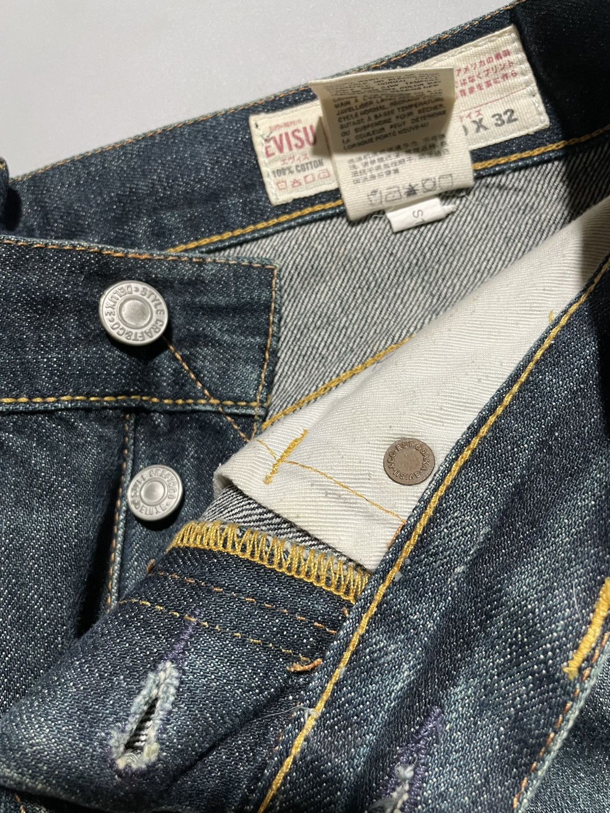Evisu Evisu Dokuchin Seagull 13oz Selvedge Denim Jeans - Lot 2000 Size US 30 / EU 46 - 5 Thumbnail