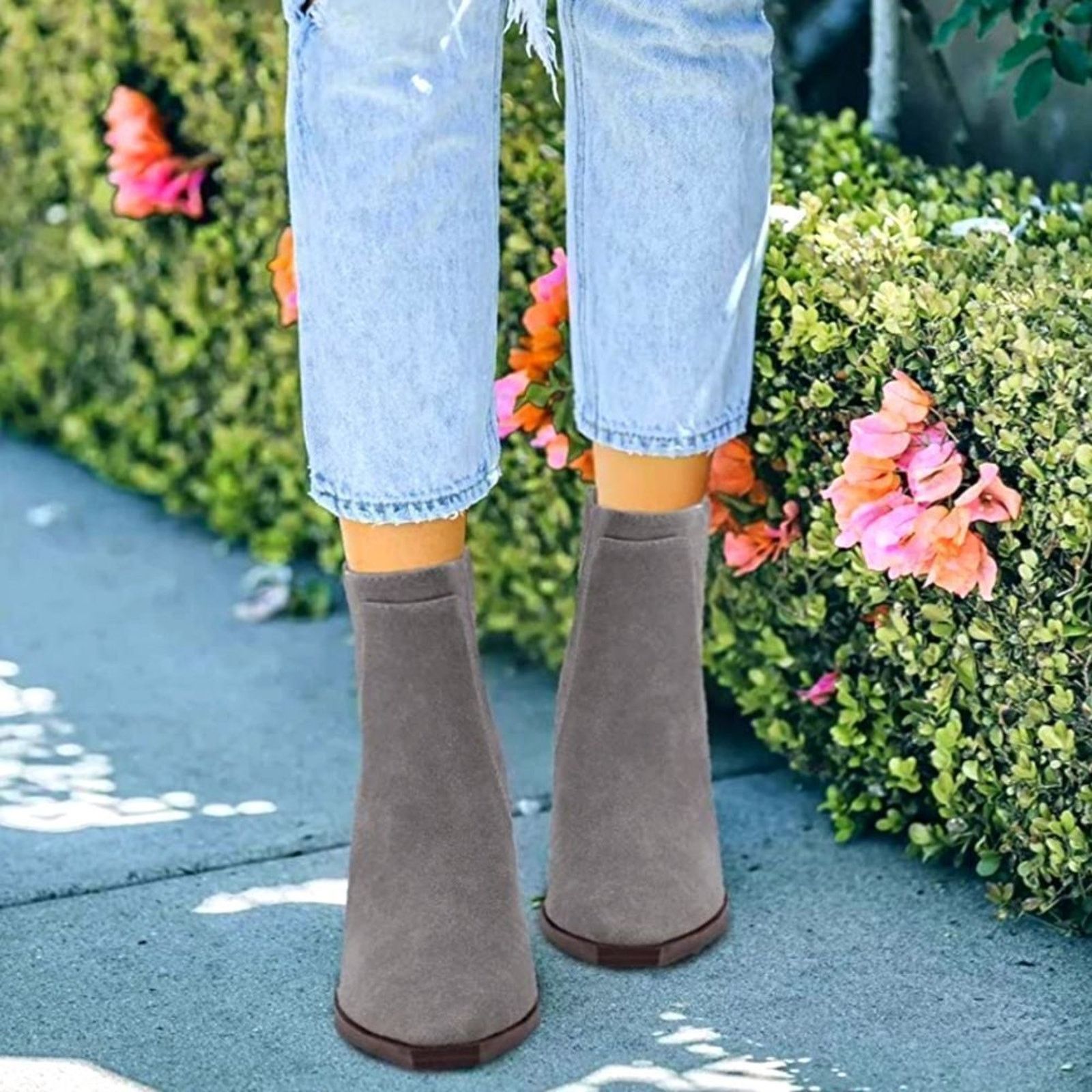 Other (A-3503) Juliet Holy Womens Block Heel Ankle Boots Sz 8.5 Size US 8.5 / IT 38.5 - 7 Thumbnail