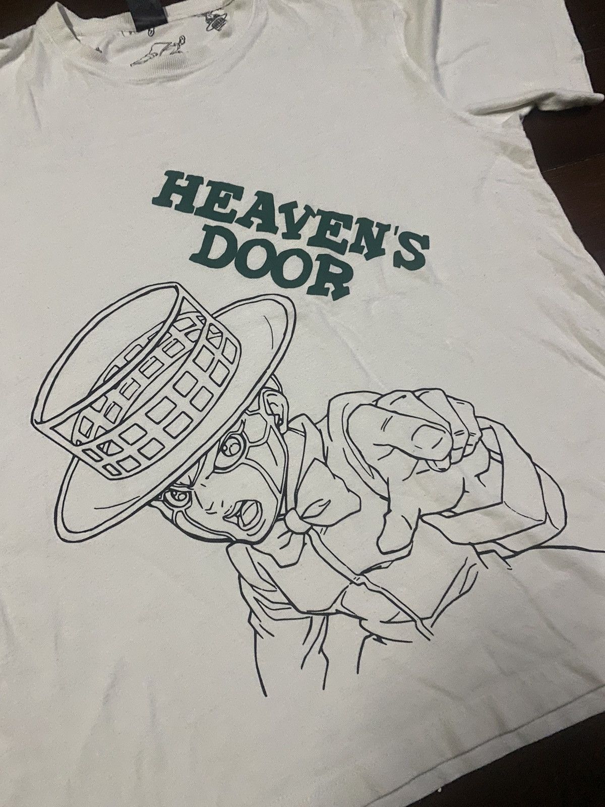 Anime × Cartoon Network × Japanese Brand VINTAGE JOJO'S BIZARRE ADVENTURE HEAVEN'S DOOR TSHIRT Size US L / EU 52-54 / 3 - 4 Thumbnail