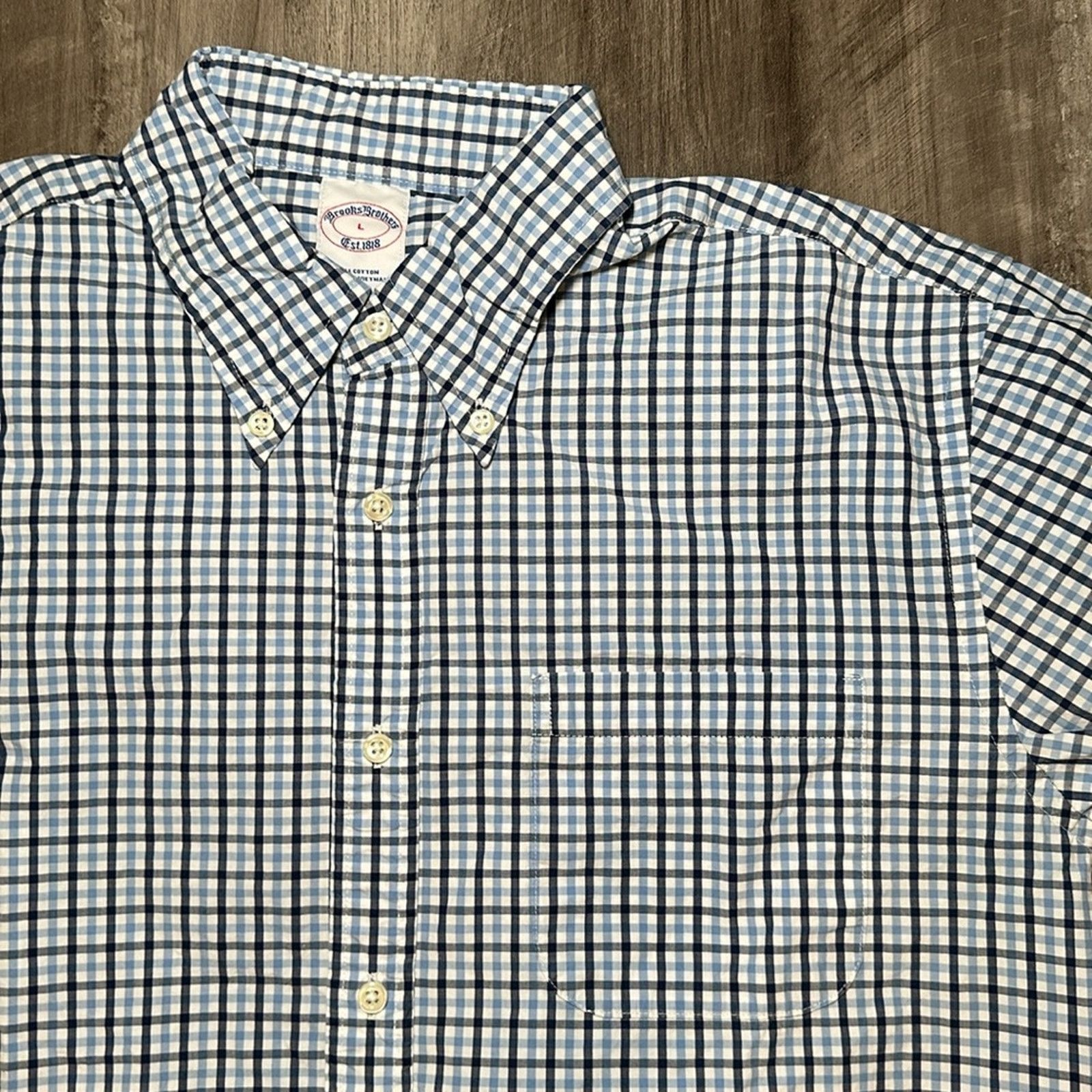 Brooks Brothers Brooks Brothers Checkered Long Sleeve Button Down - Large Size US L / EU 52-54 / 3 - 5 Thumbnail