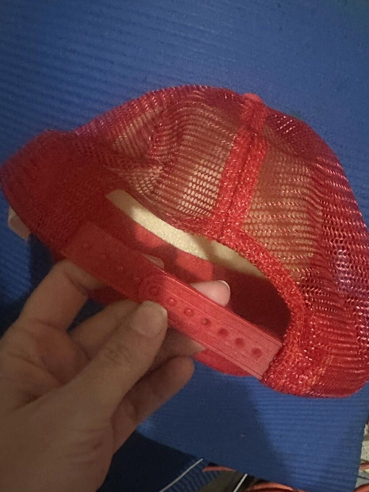 Designer My Hoover Dam Hat - Fun Red Trucker Cap Size ONE SIZE - 3 Thumbnail