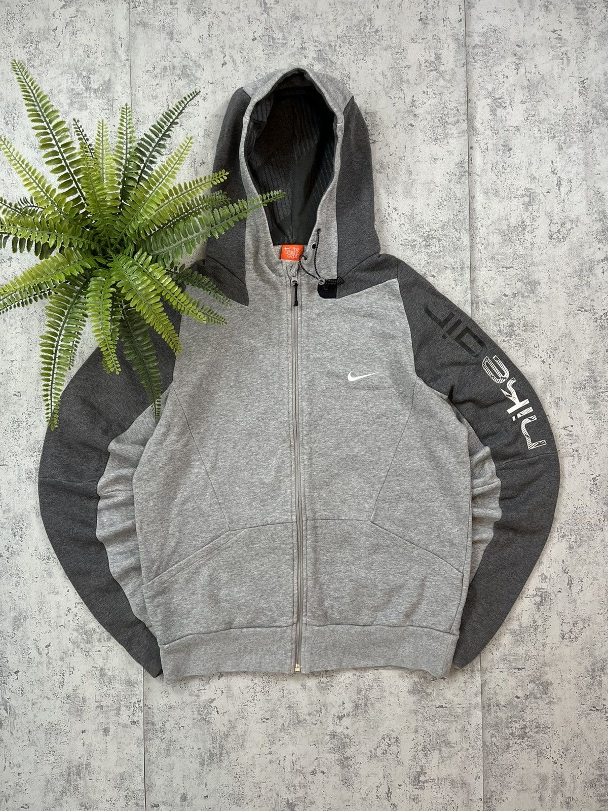 Nike 00’s NIKE AIR SLEEVE SPELLOUT LOGO SWOOSH RETRO ZIP HOODIE Size US M / EU 48-50 / 2 - 1 Thumbnail