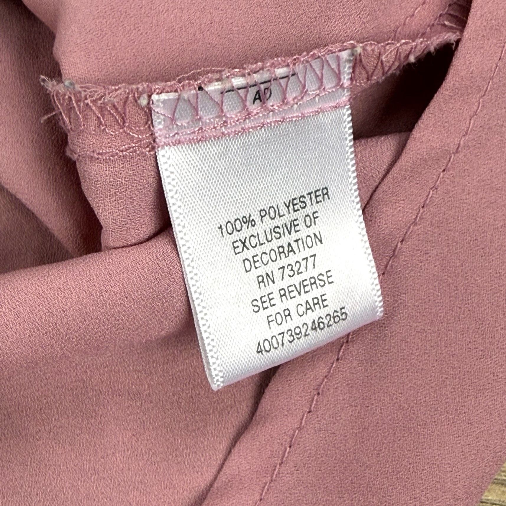 Vintage Candie’s Blouse Women L Lace Yoke Dusty Rose Pink Sleeveless Square Neck Shirt Womens L Size L / US 10 / IT 46 - 8 Thumbnail