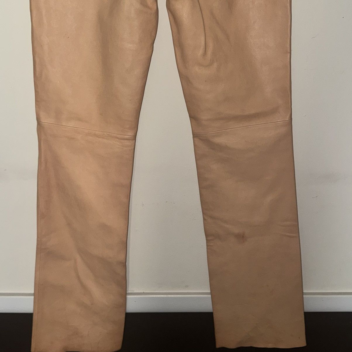 Helmut Lang Helmut Lang Lambskin Bootcut Leather Pants Size 30 Size US 30 / EU 46 - 7 Thumbnail