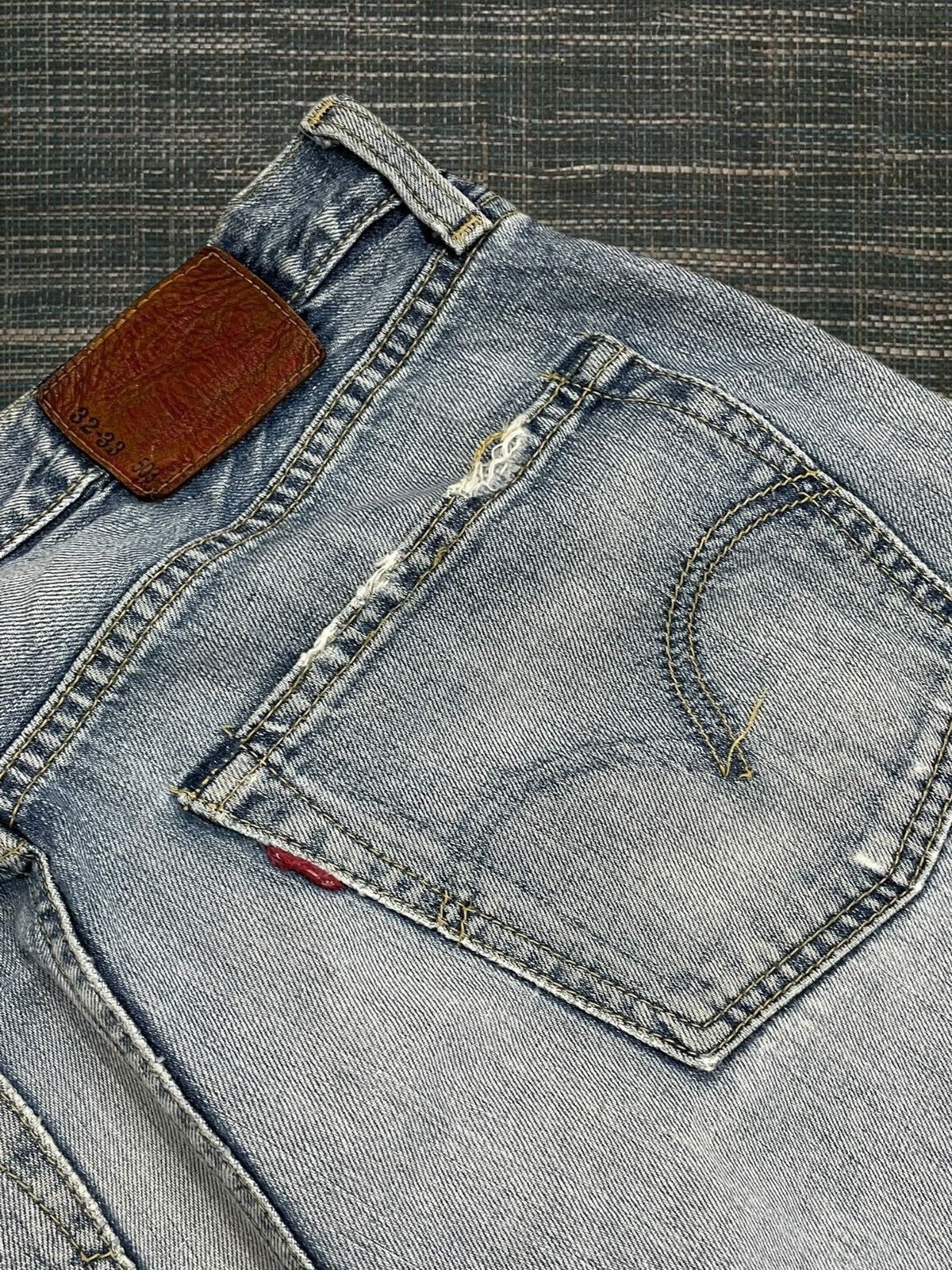 Levi's Vintage Clothing Vintage 1990S Designer Original Levis 503 Distressed Denim Size US 31 - 16 Thumbnail