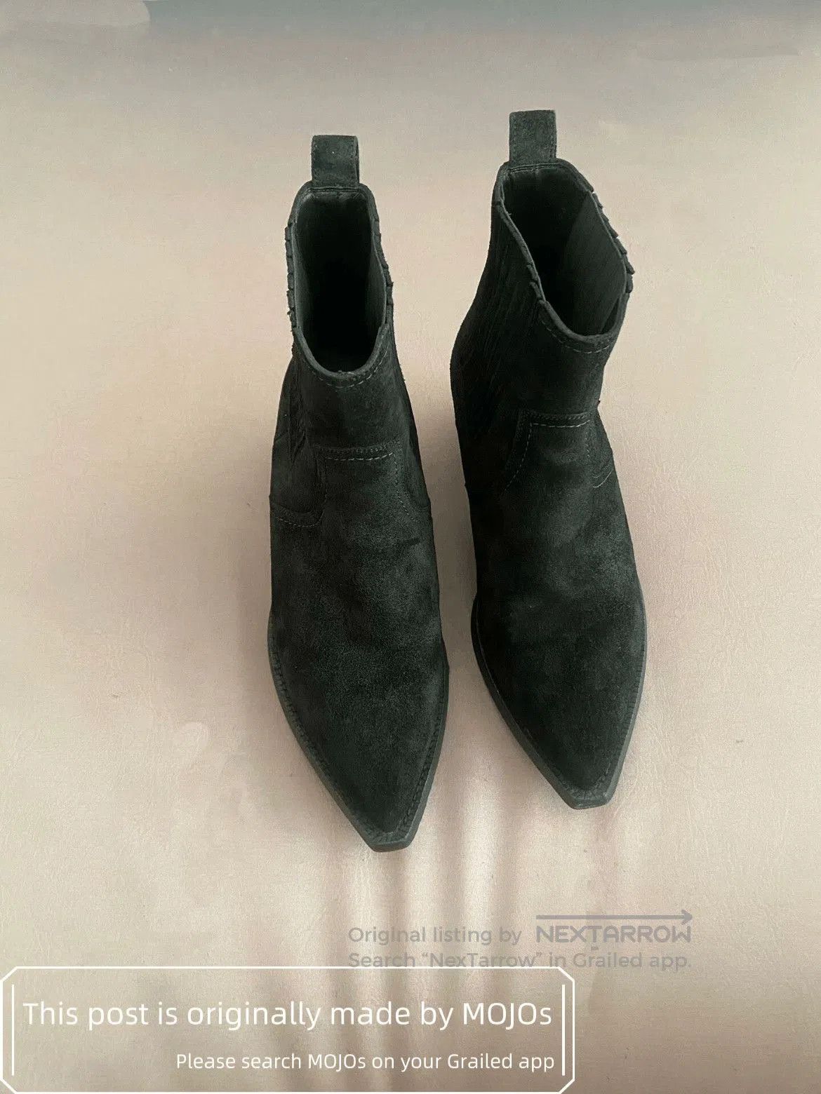 Saint Laurent Paris Sz 40 Saint Laurent Paris Western Suede Chelsea Boots mojos Size US 7 / EU 40 - 2 Thumbnail