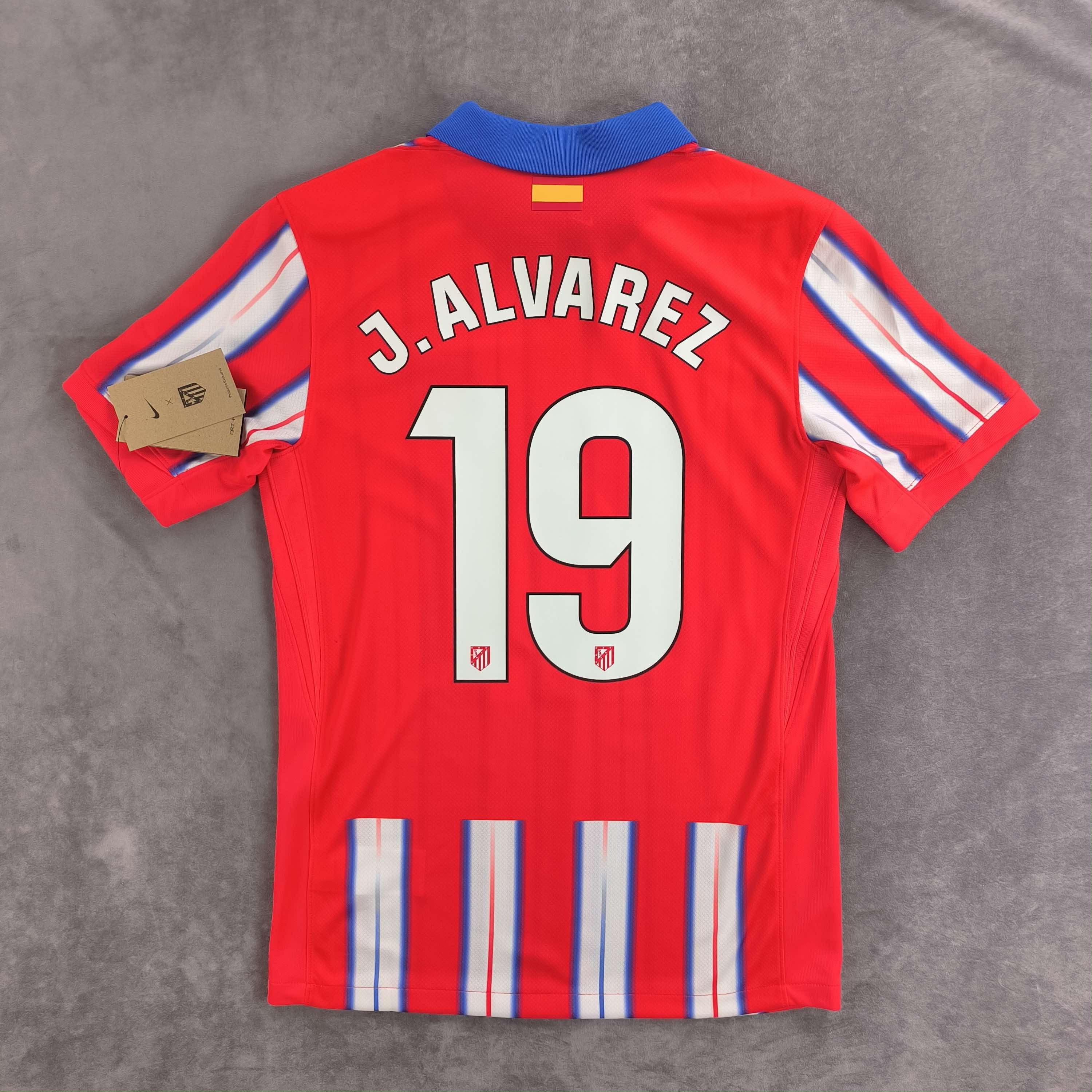 NEW Atletico Madrid 2024-25 home Alvarez football jersey S